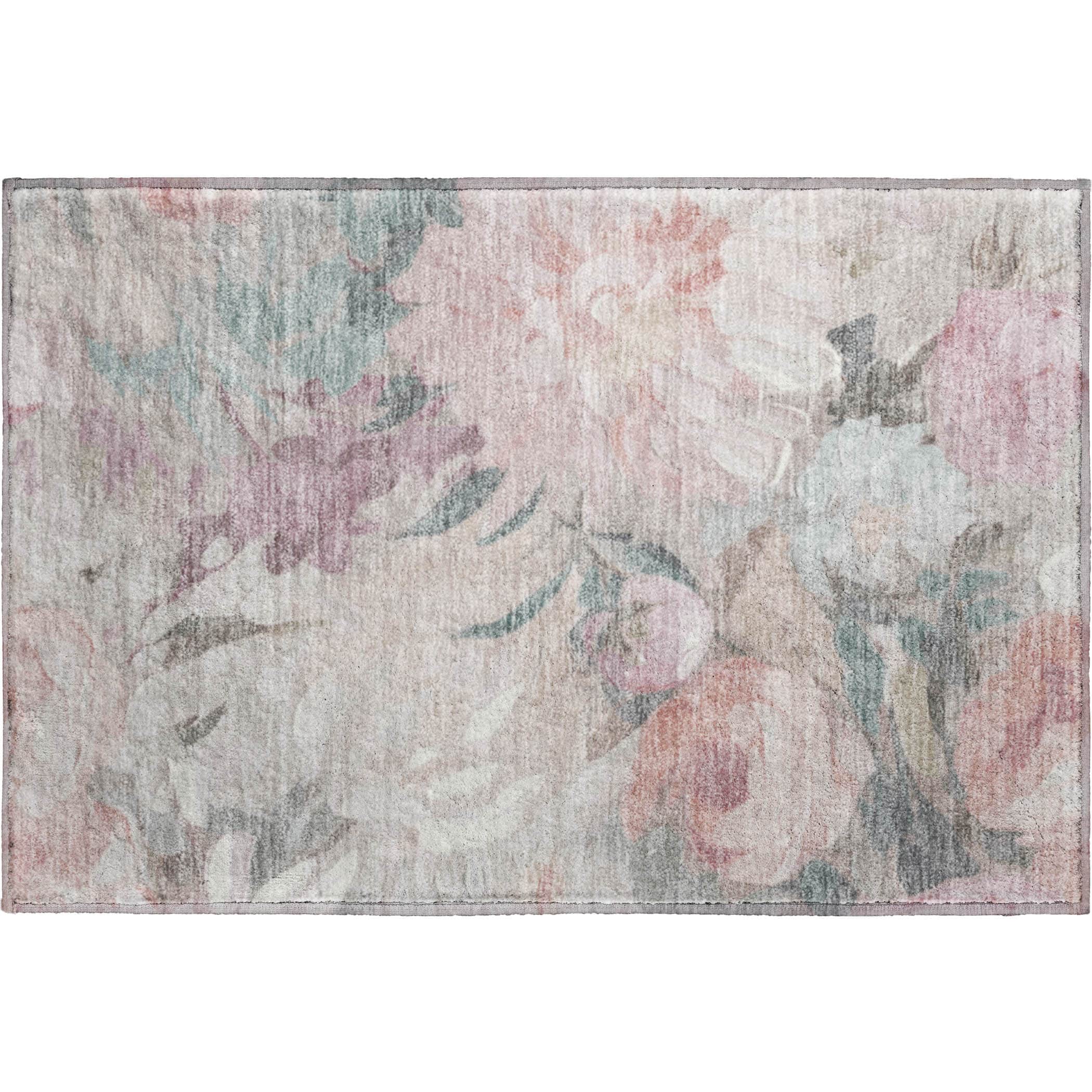 Kotor Machine Washable Transitional Beige Brown Rug 1'8" x 2'6" #shape_Rectangle
