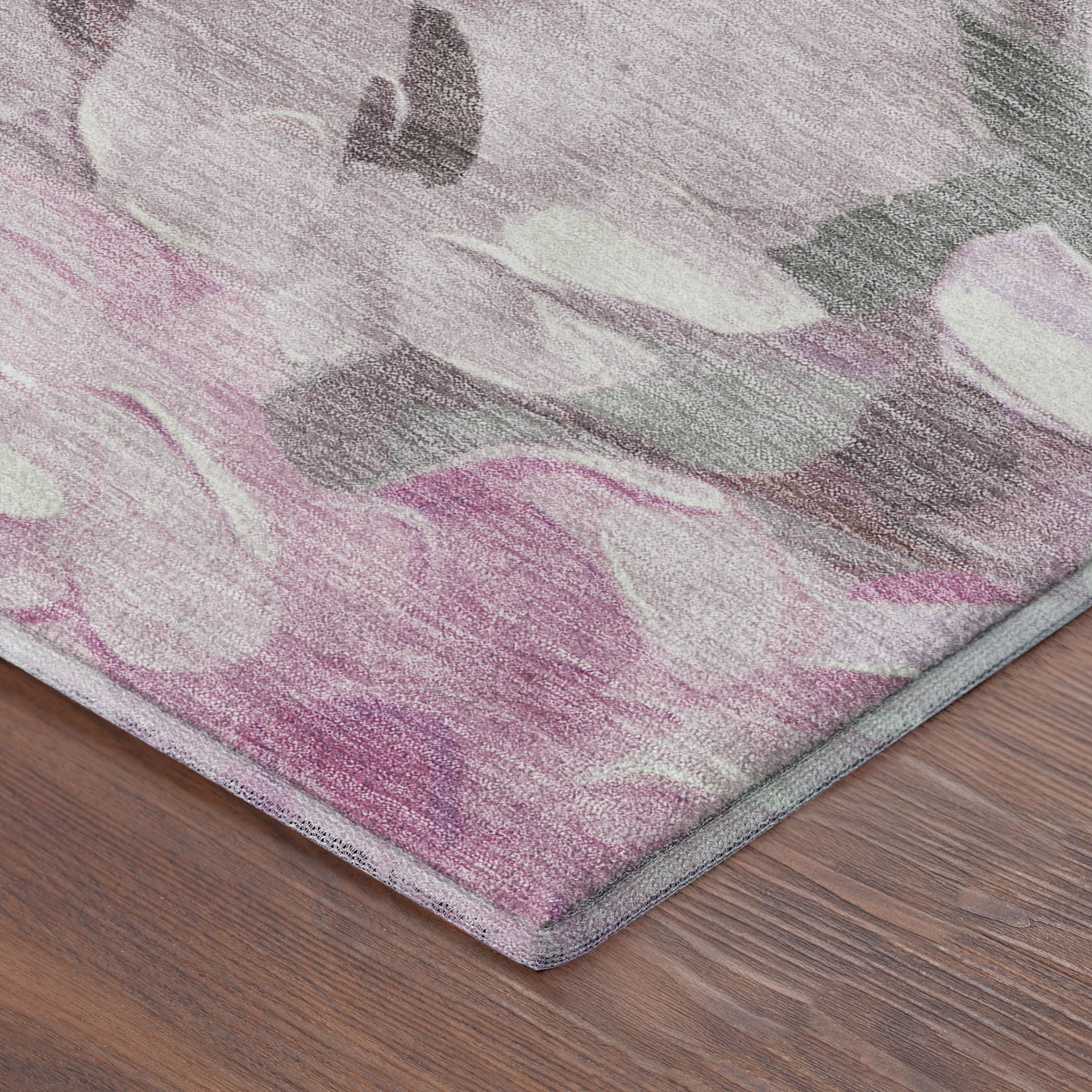 Kotor Machine Washable Transitional Blush Pink Rug 1'8" x 2'6" #shape_Rectangle