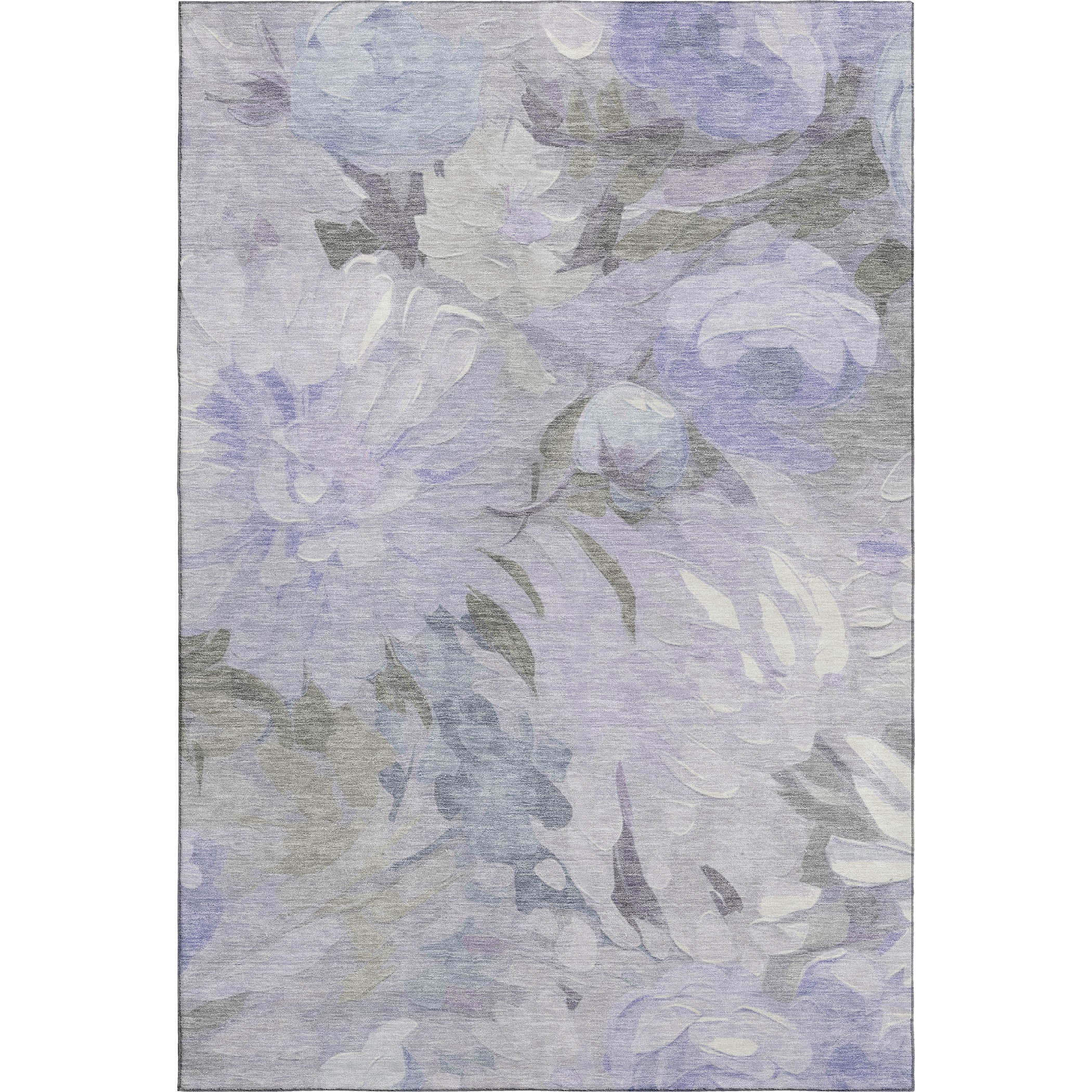 Kotor Machine Washable Transitional Lavender Purple Rug 2'6" x 3'10" #shape_Rectangle