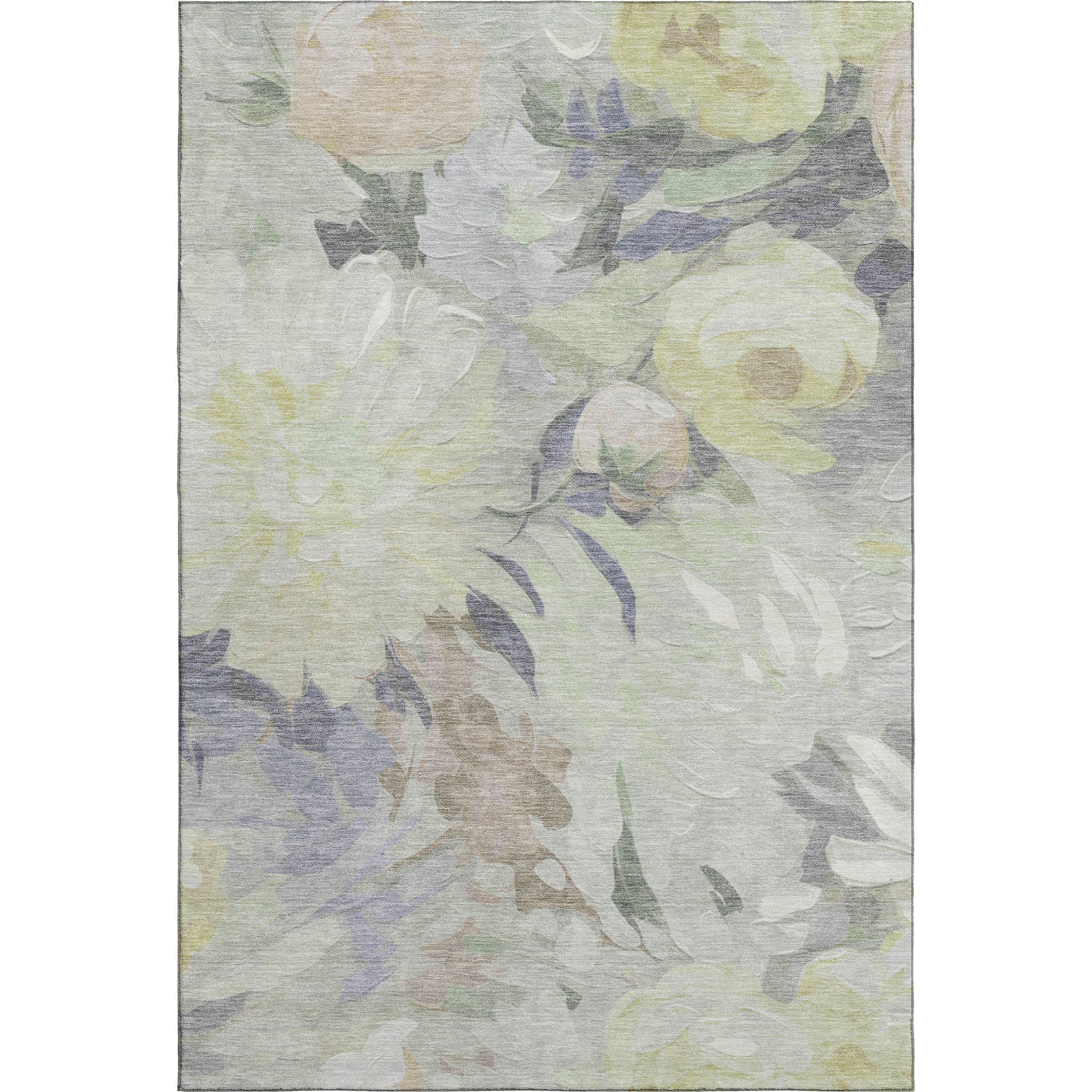 Kotor Machine Washable Transitional Mint Green Rug 2'6" x 3'10" #shape_Rectangle