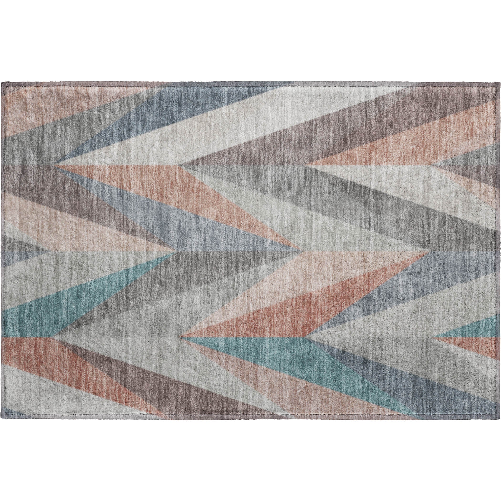 Tallinn Machine Washable Transitional Copper Orange Rug 1'8" x 2'6" #shape_Rectangle