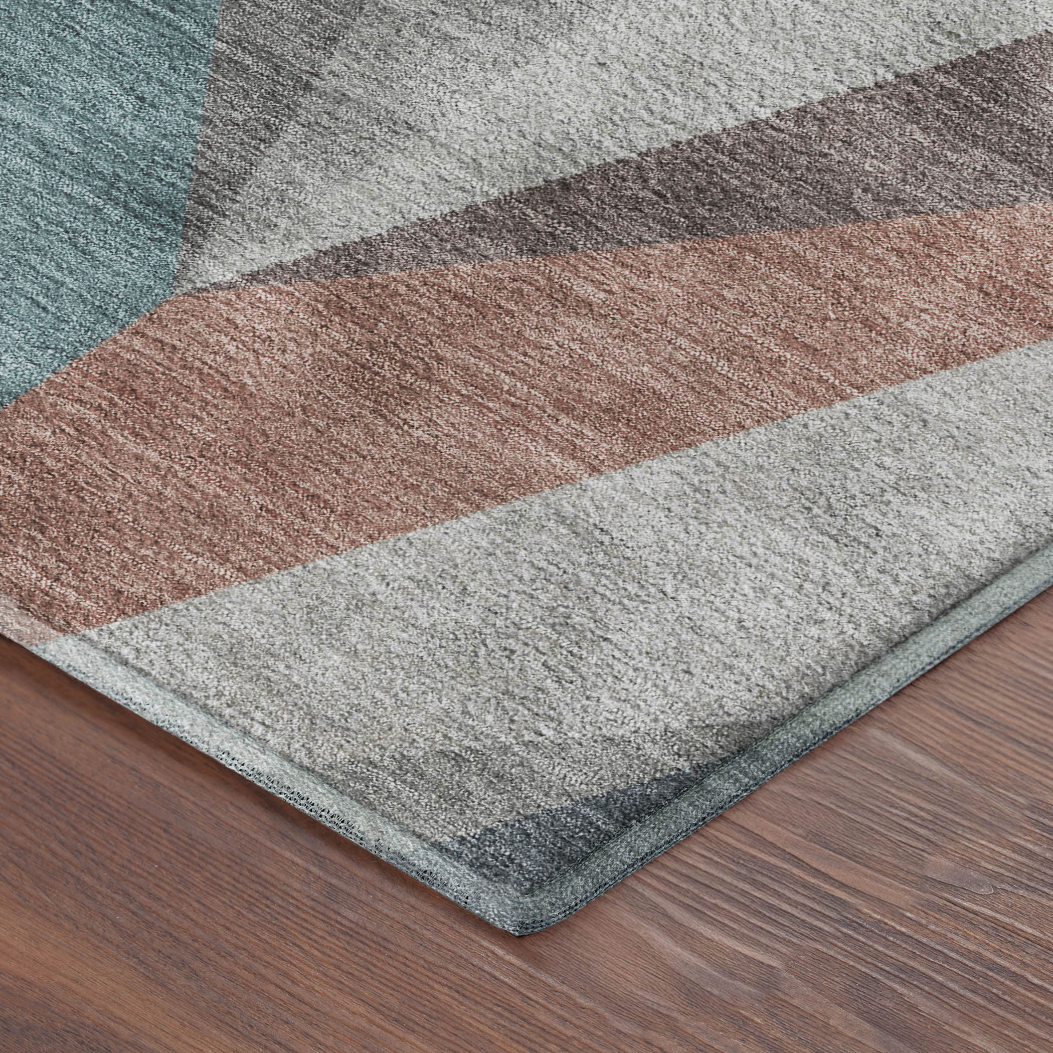 Tallinn Machine Washable Transitional Copper Orange Rug 1'8" x 2'6" #shape_Rectangle