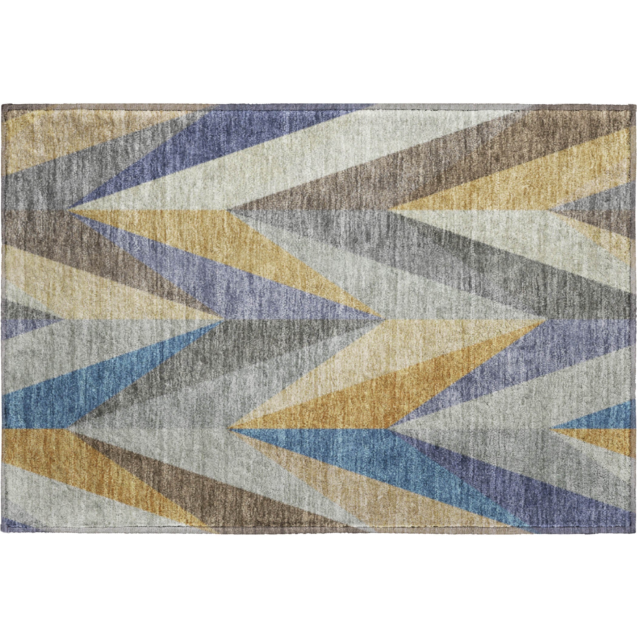 Tallinn Machine Washable Transitional Gold Rug 1'8" x 2'6" #shape_Rectangle