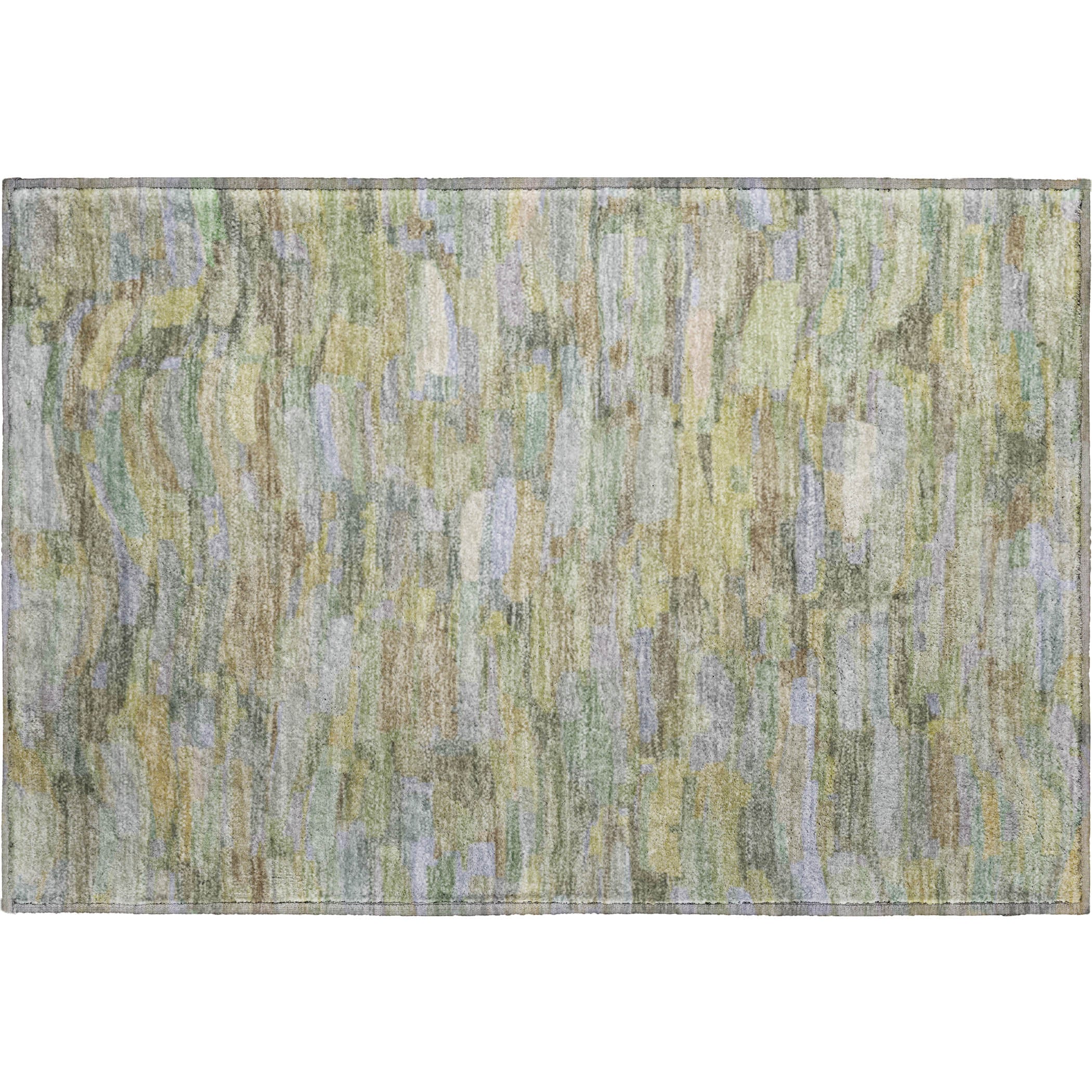 Kyoto Machine Washable Transitional Aloe Green Rug 1'8" x 2'6" #shape_Rectangle