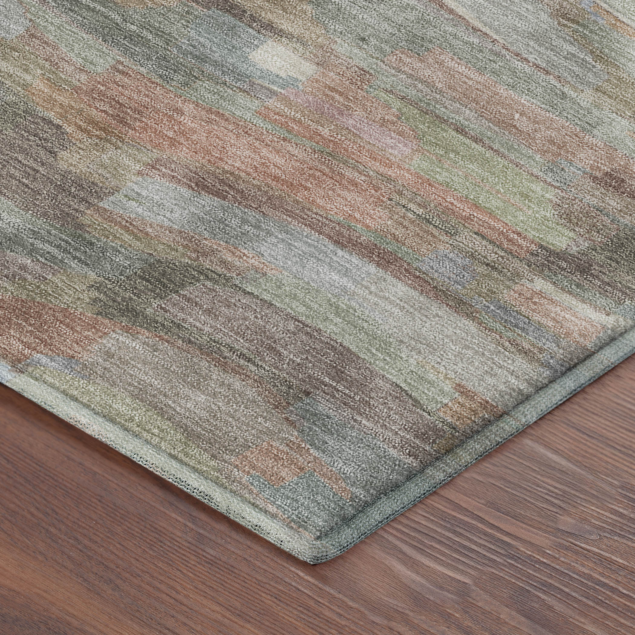 Kyoto Machine Washable Transitional Copper Orange Rug 1'8" x 2'6" #shape_Rectangle