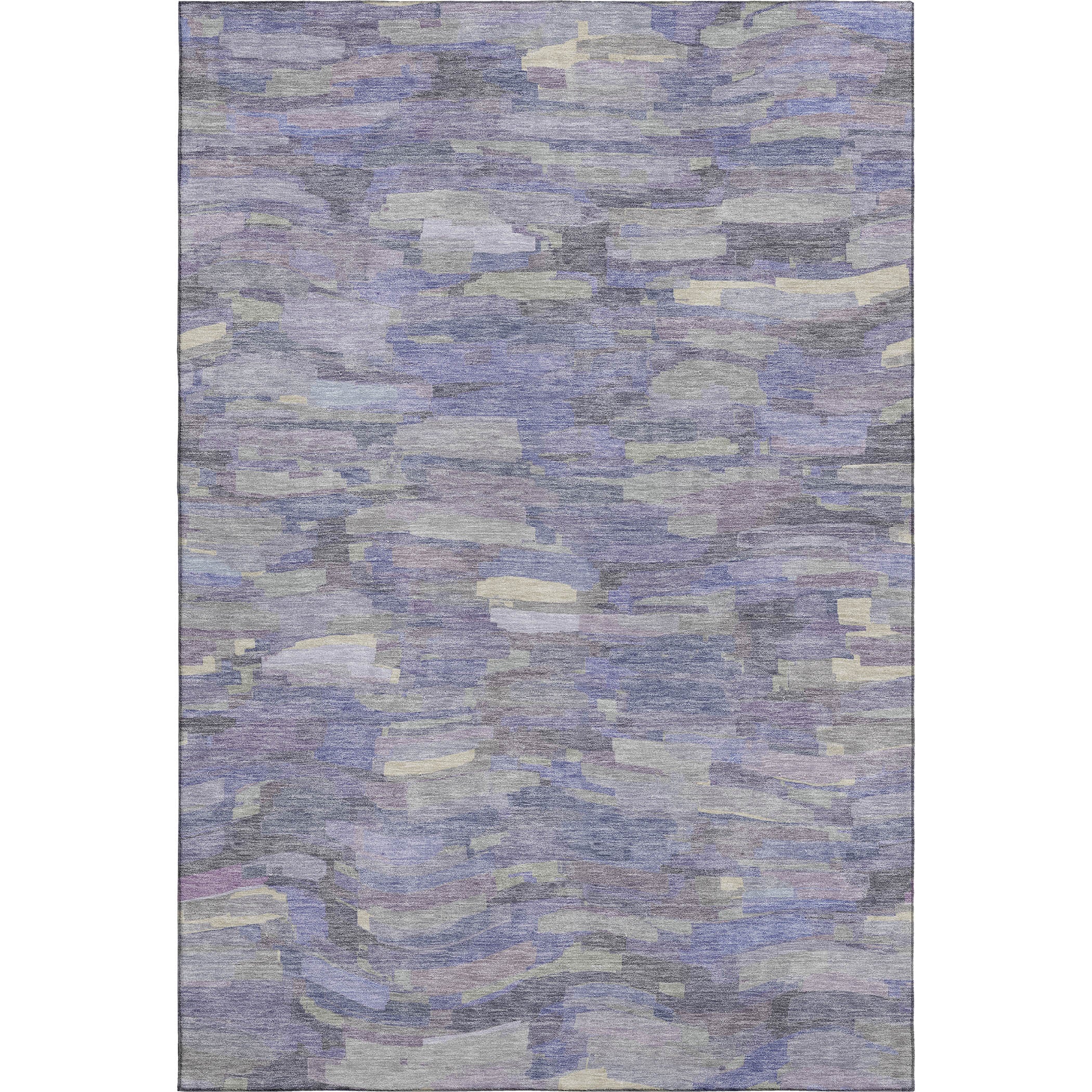 Kyoto Machine Washable Transitional Purple Rug 2'6" x 3'10" #shape_Rectangle