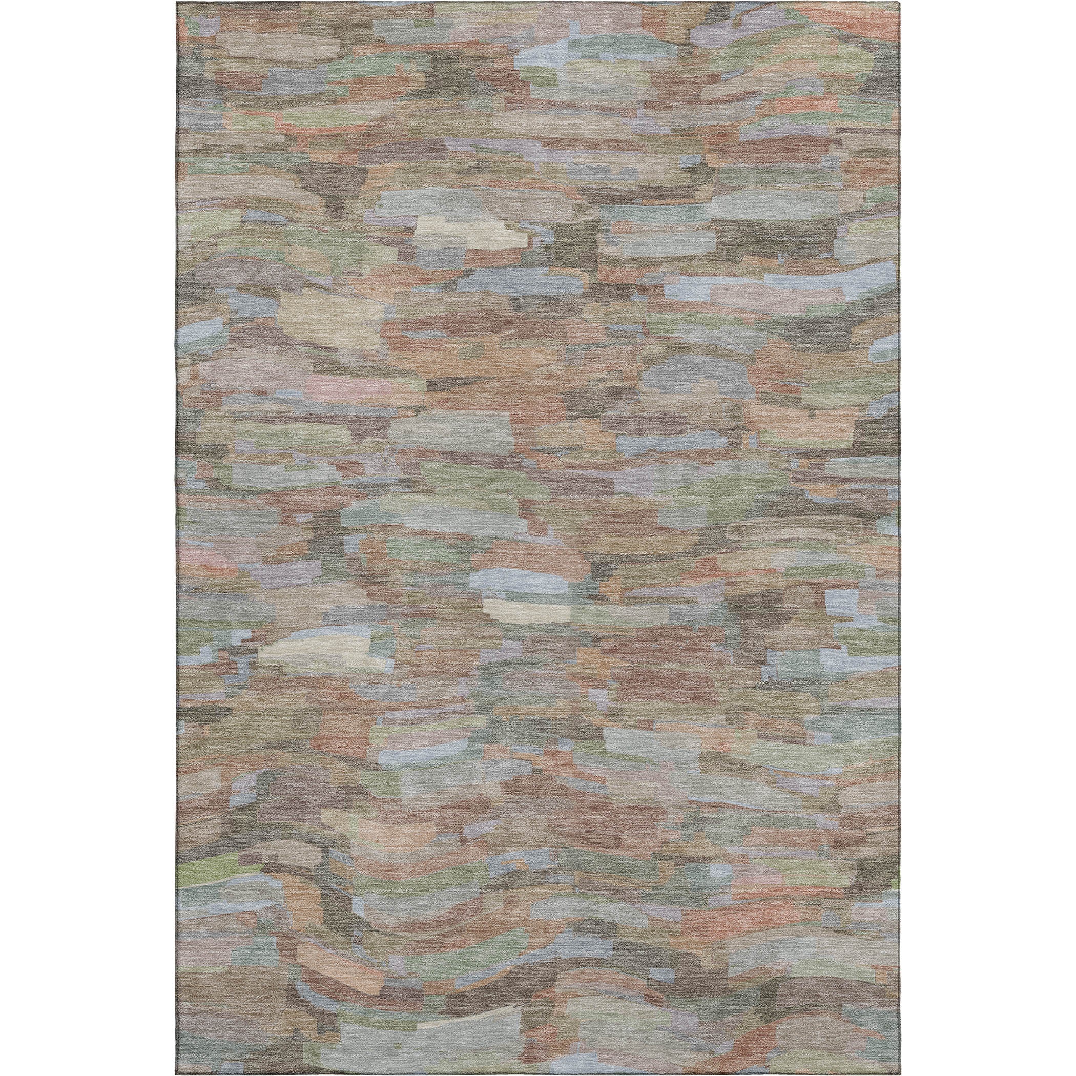 Kyoto Machine Washable Transitional Taupe Brown Rug 2'6" x 3'10" #shape_Rectangle