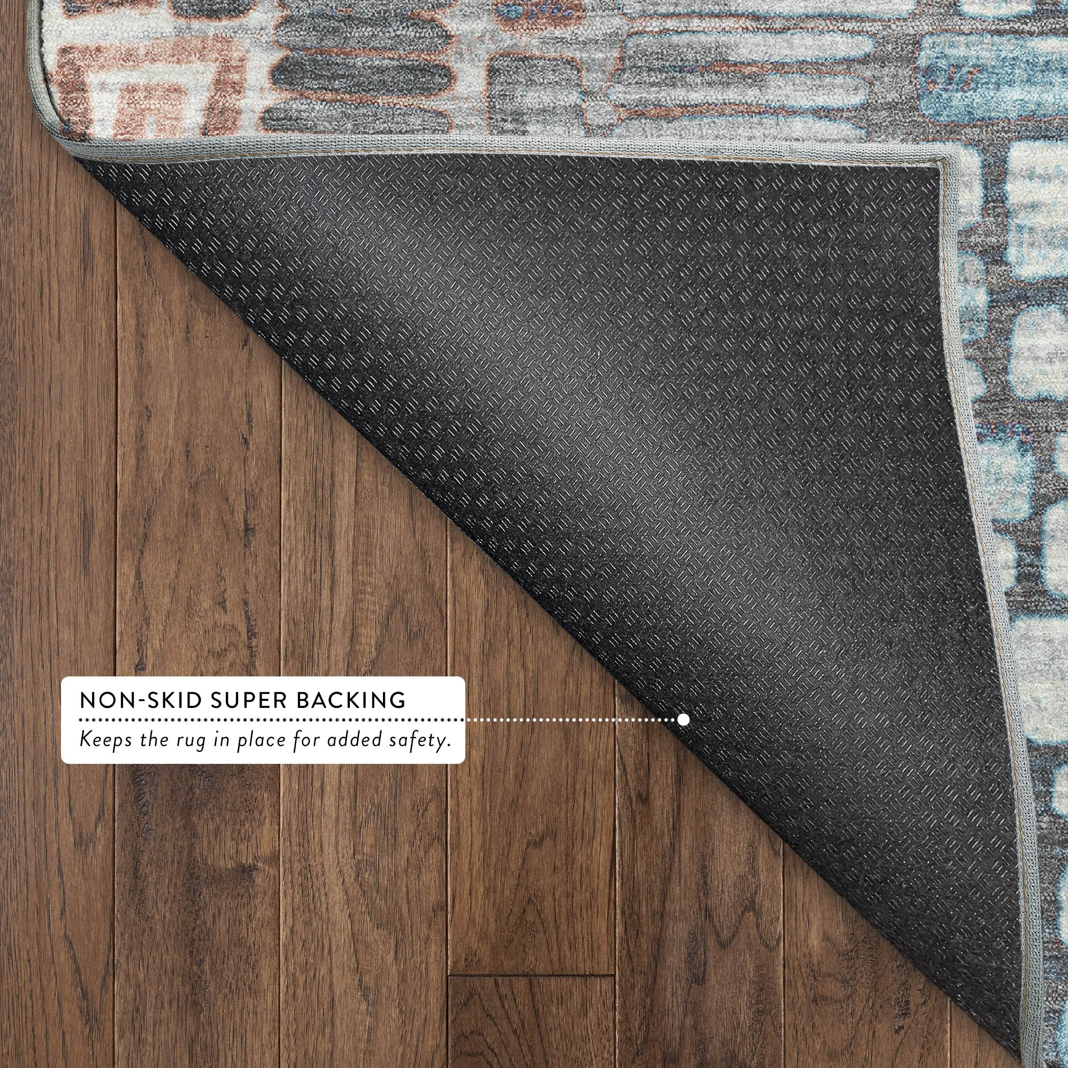 Cartagena Machine Washable Transitional Copper Orange Rug 1'8" x 2'6" #shape_Rectangle