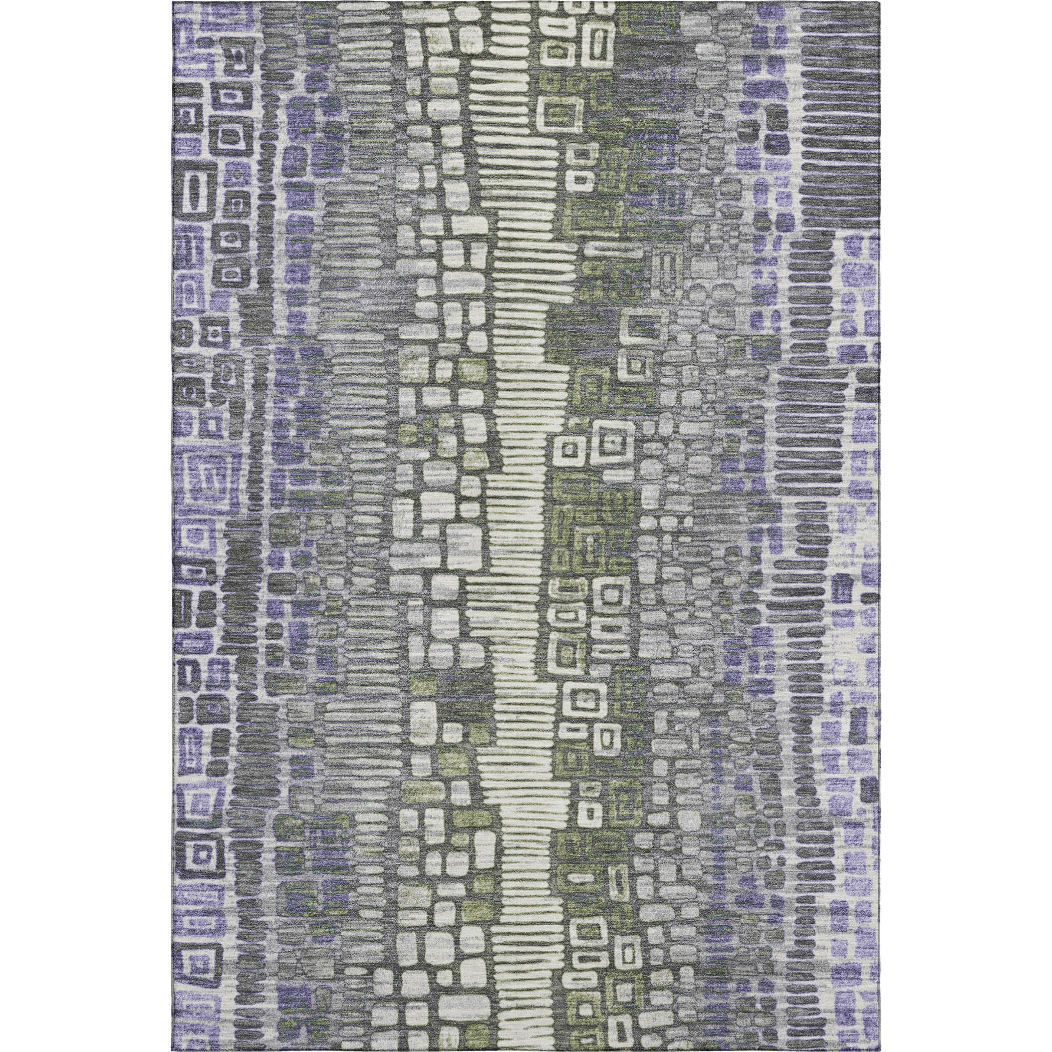 Cartagena Machine Washable Transitional Purple Rug 2'6" x 3'10" #shape_Rectangle