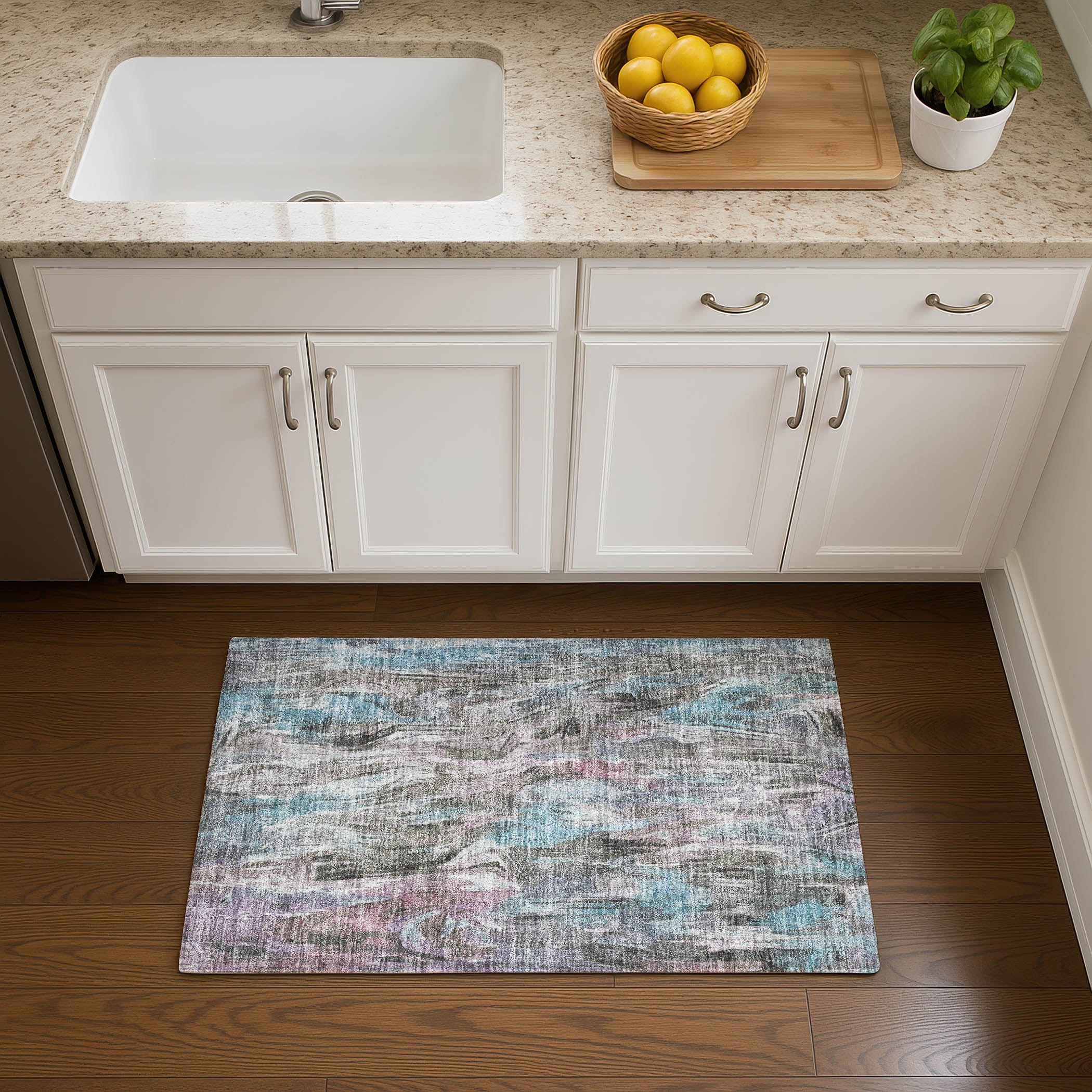 Lisbon Machine Washable Transitional Taupe Brown Rug 1'8" x 2'6" #shape_Rectangle