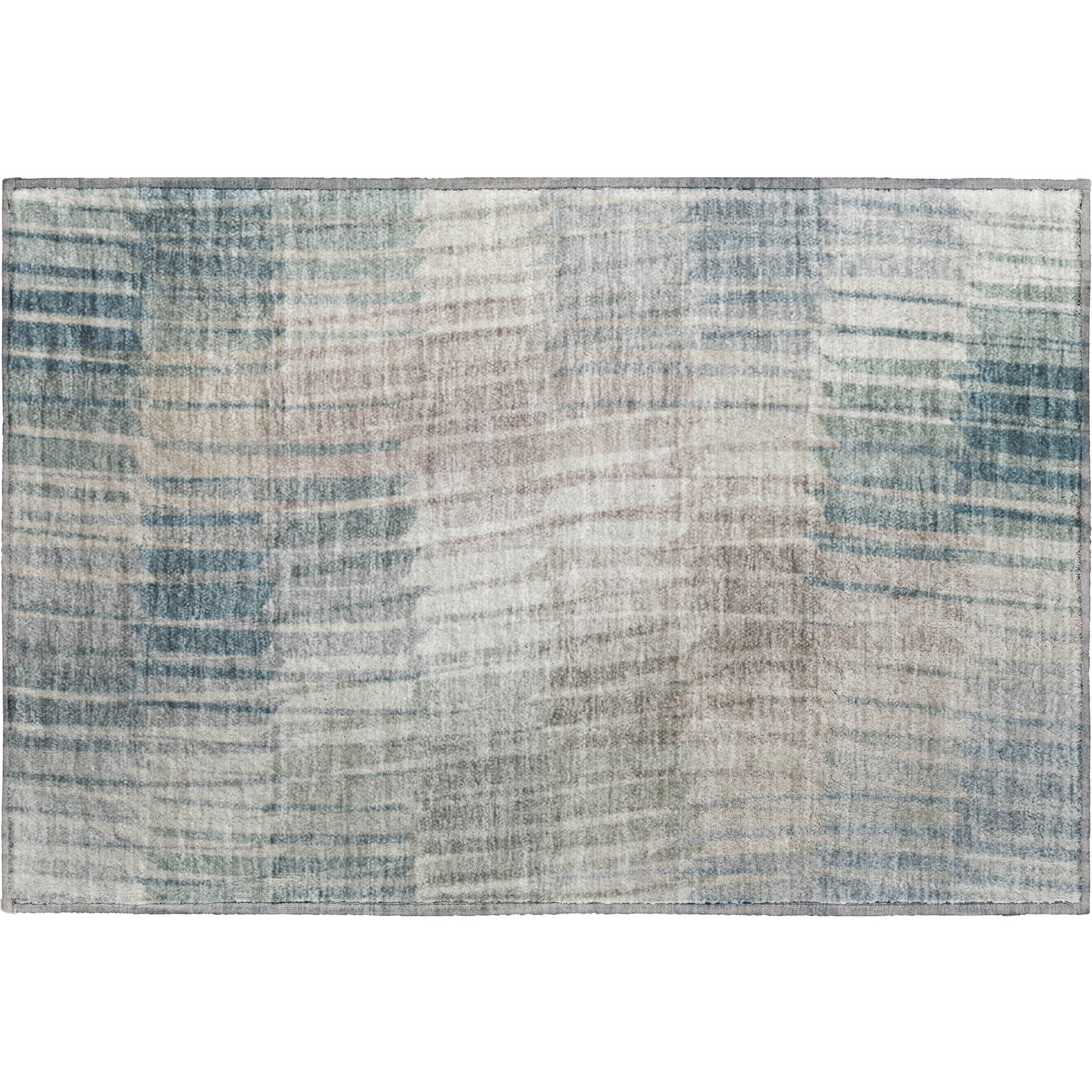 Bergen Machine Washable Transitional Sage Green Rug 1'8" x 2'6" #shape_Rectangle