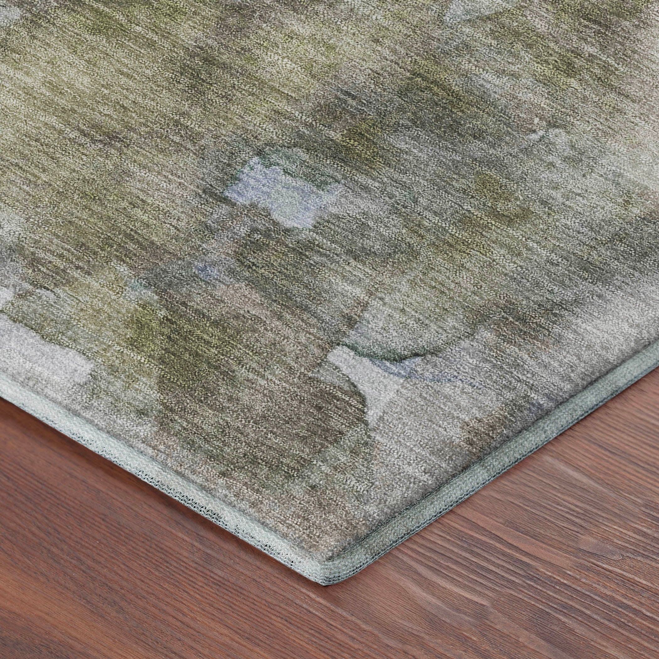 Athens Machine Washable Transitional Taupe Brown Rug 1'8" x 2'6" #shape_Rectangle