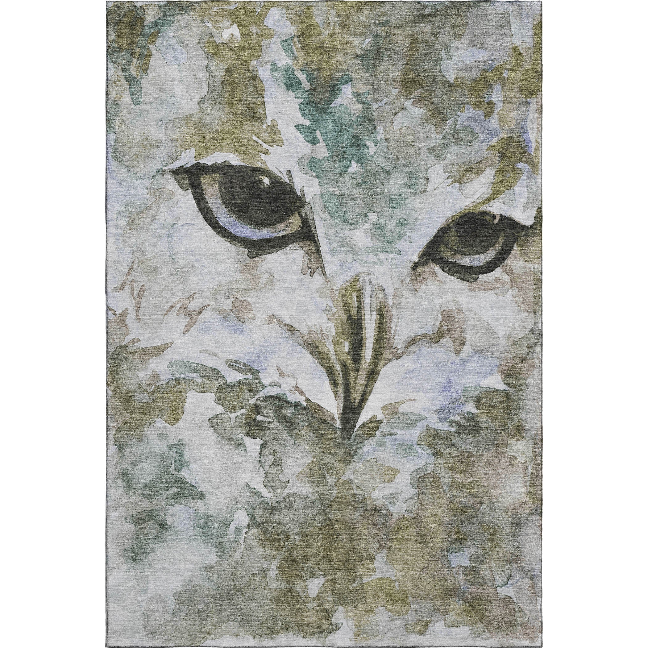 Athens Machine Washable Transitional Taupe Brown Rug 2'6" x 3'10" #shape_Rectangle