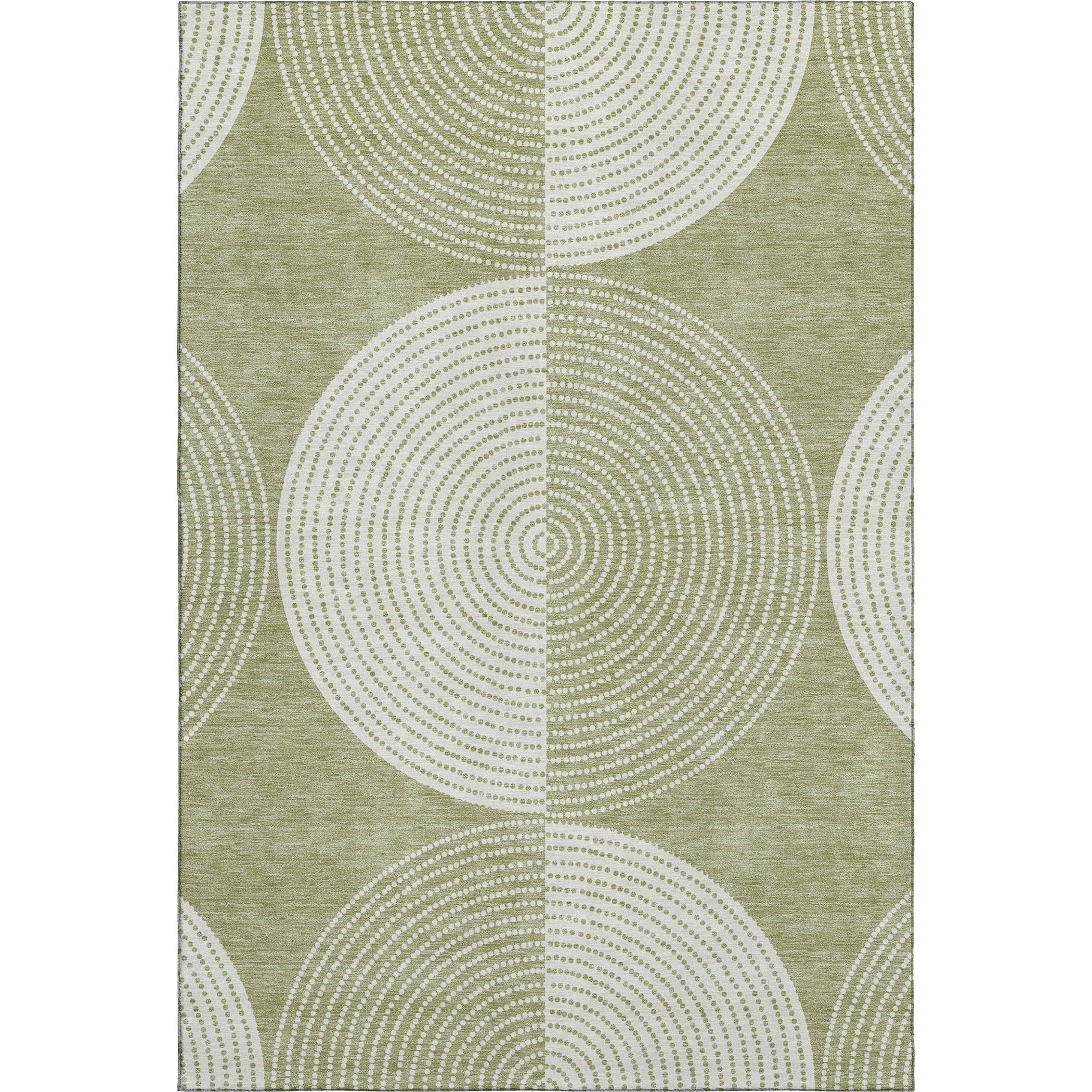 Santorini Machine Washable Transitional Aloe Green Rug 2'6" x 3'10" #shape_Rectangle