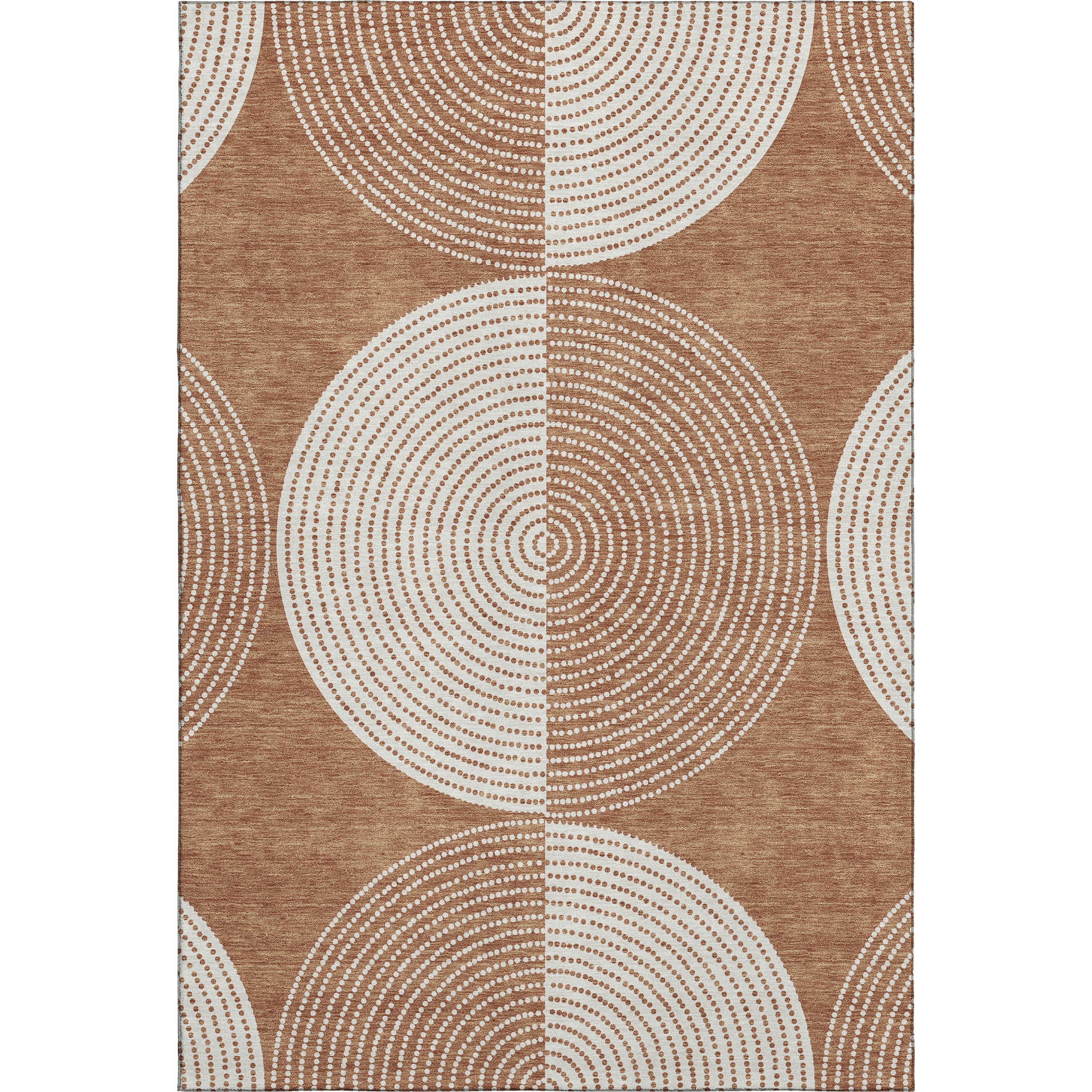 Santorini Machine Washable Transitional Copper Orange Rug 2'6" x 3'10" #shape_Rectangle