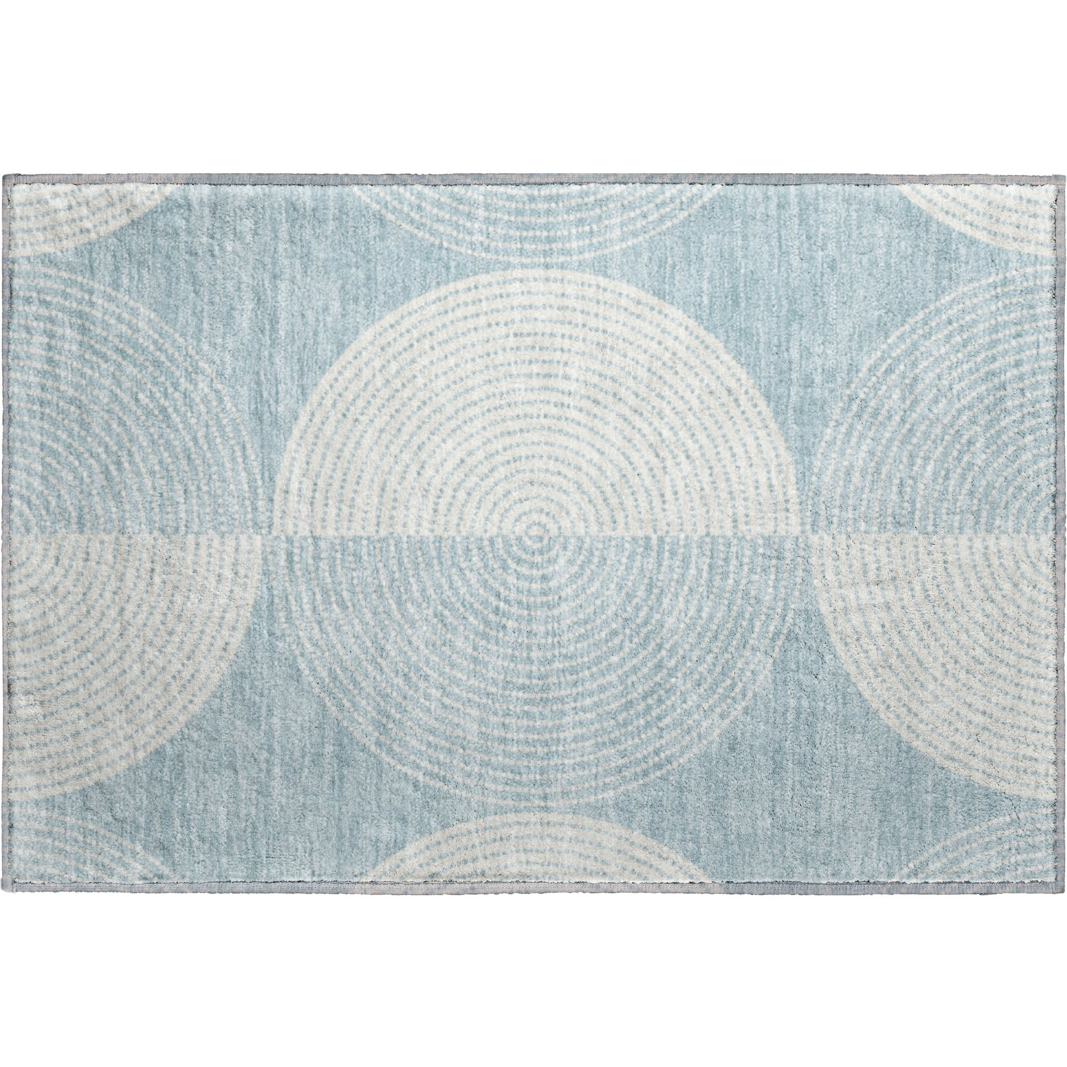 Santorini Machine Washable Transitional Denim Blue Rug 1'8" x 2'6" #shape_Rectangle