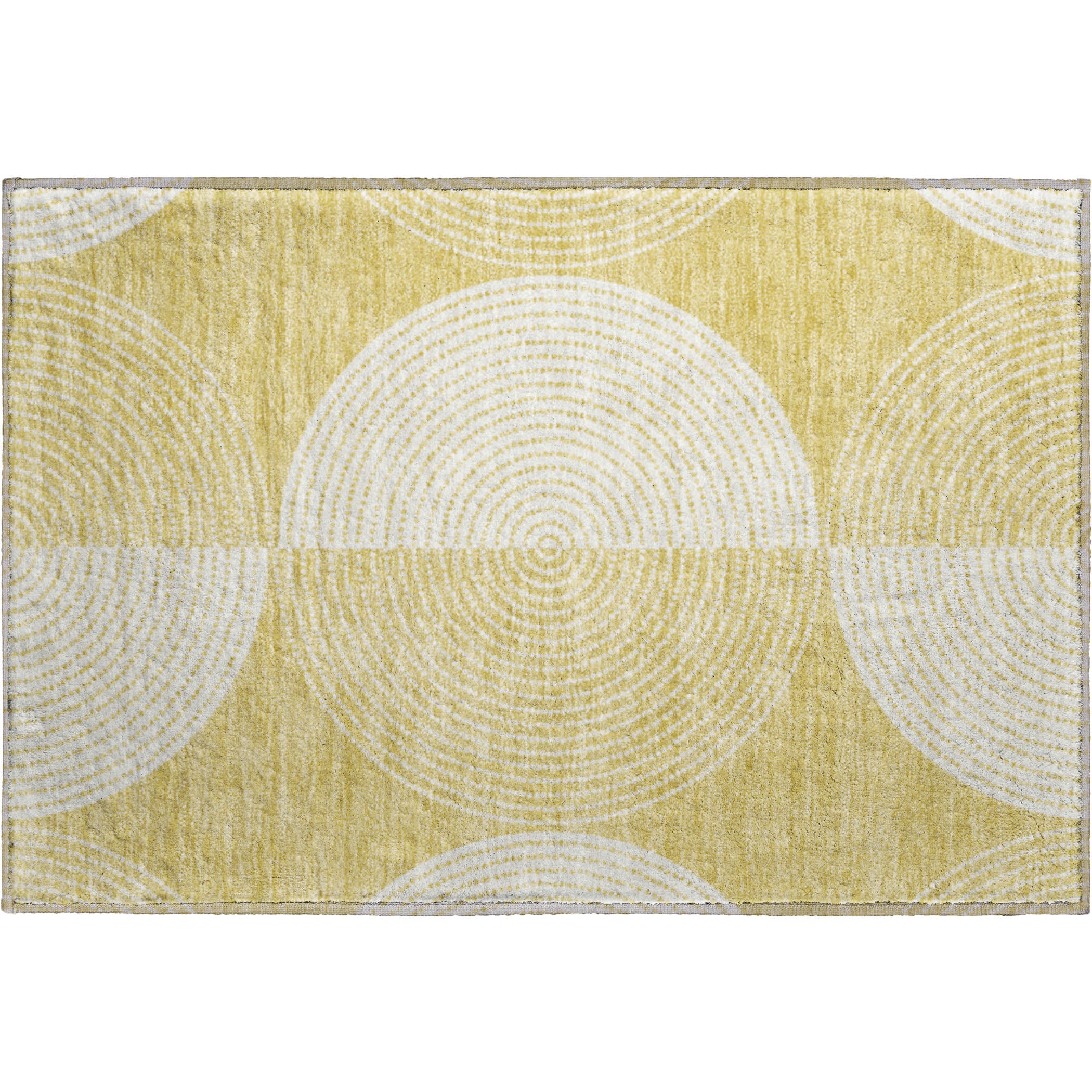 Santorini Machine Washable Transitional Gold Rug 1'8" x 2'6" #shape_Rectangle