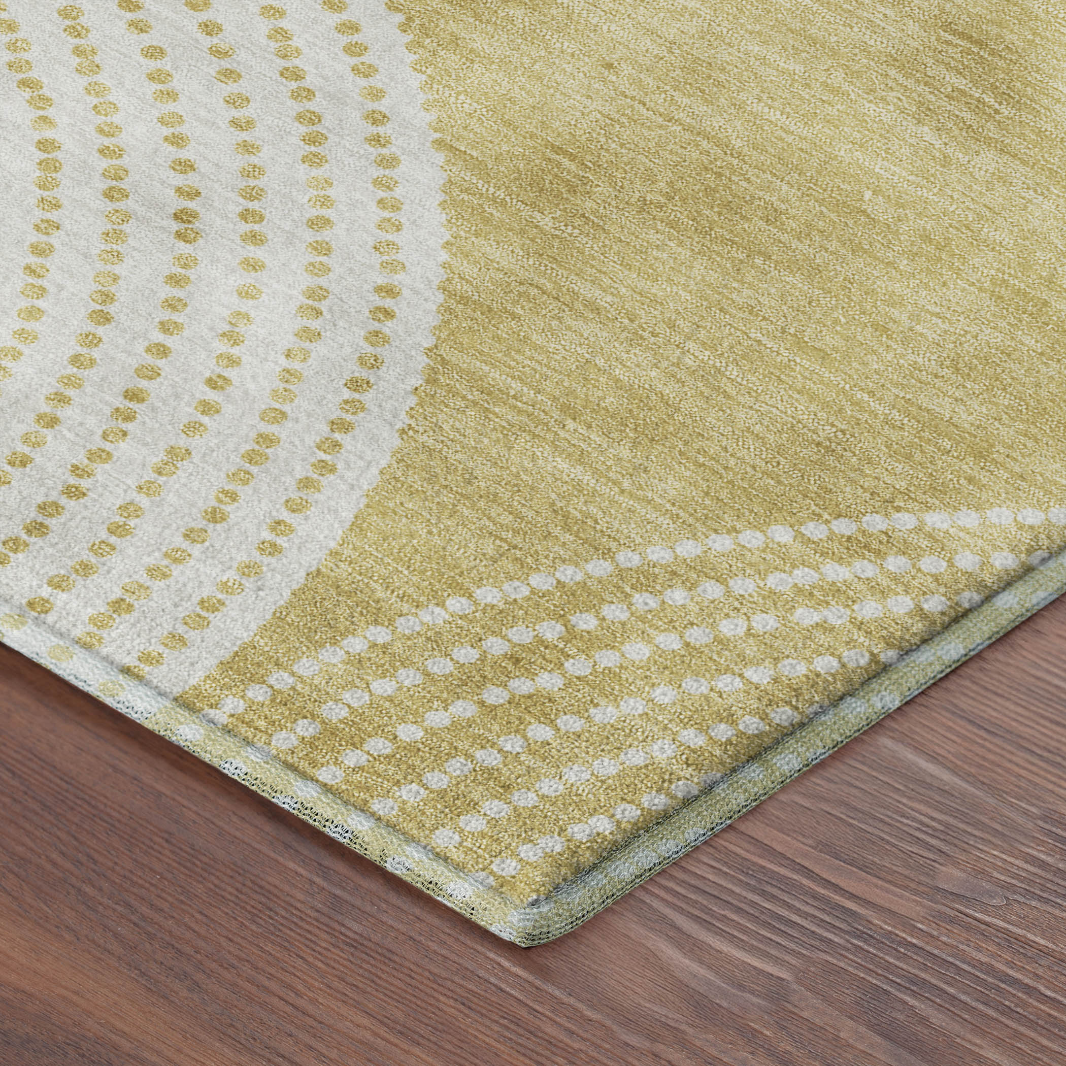 Santorini Machine Washable Transitional Gold Rug 1'8" x 2'6" #shape_Rectangle