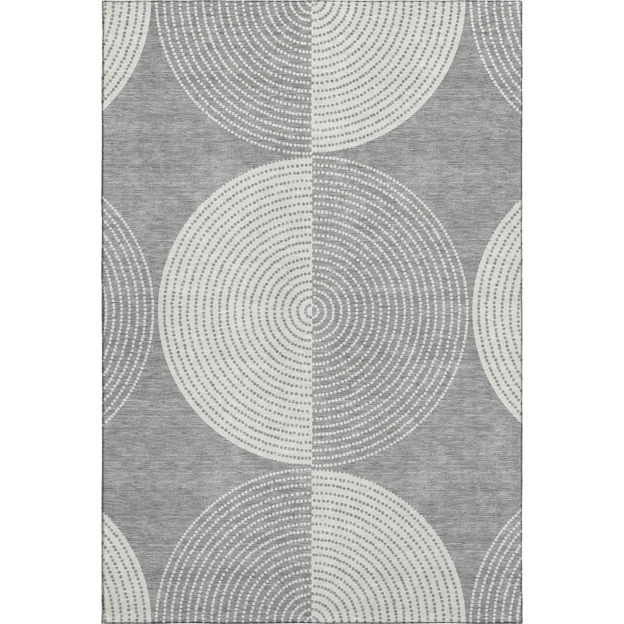 Santorini Machine Washable Transitional Gray Rug 2'6" x 3'10" #shape_Rectangle