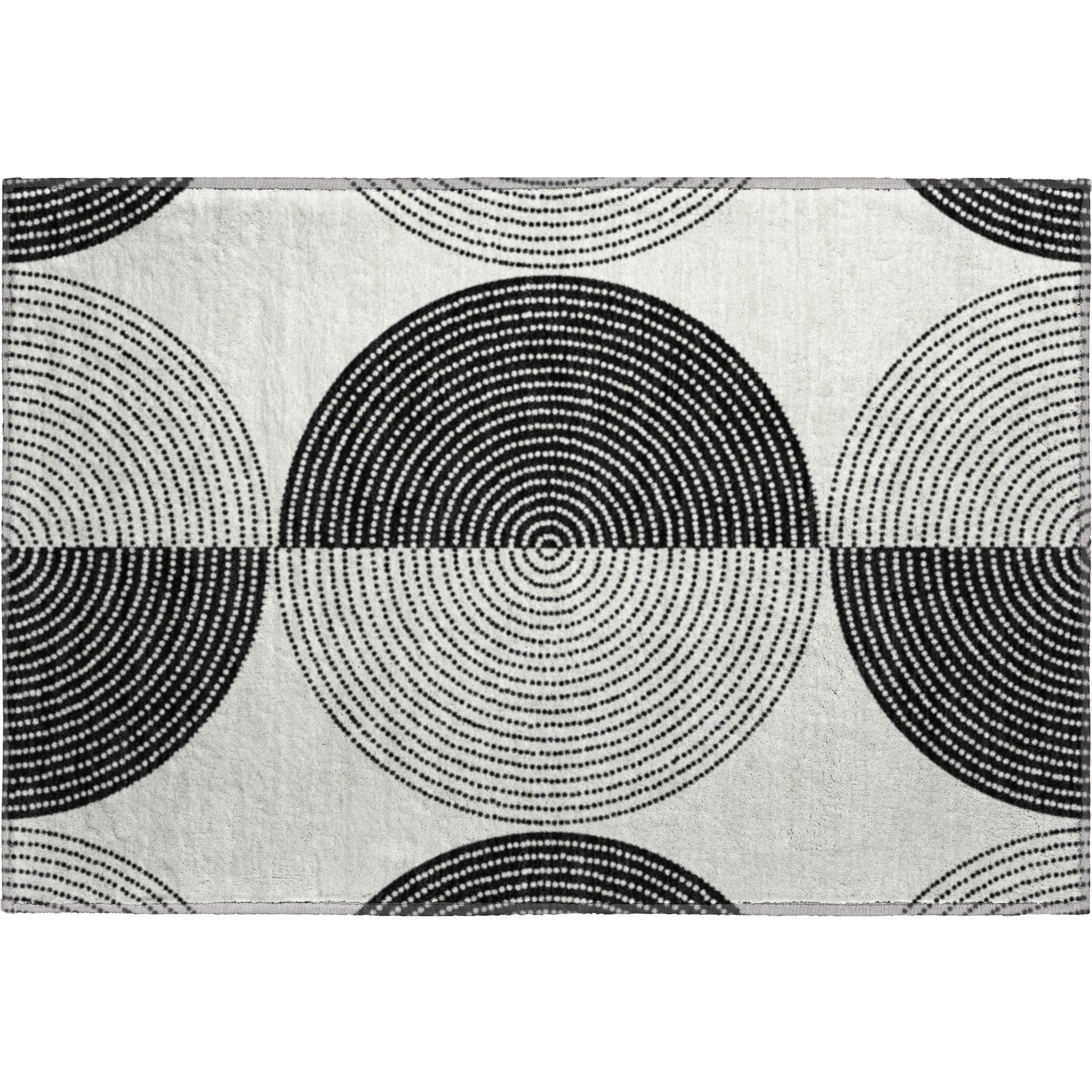 Santorini Machine Washable Transitional Ivory Rug 1'8" x 2'6" #shape_Rectangle