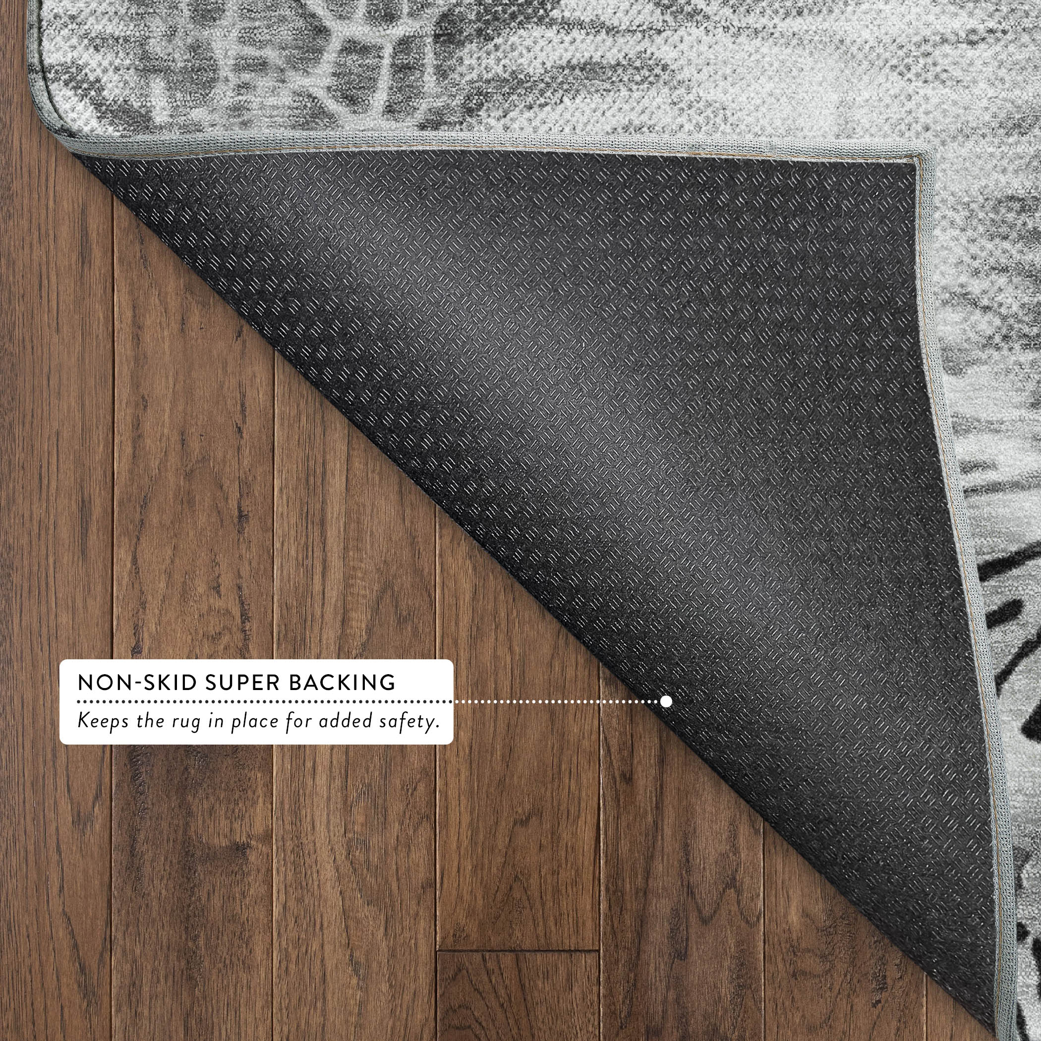 Sarajevo Machine Washable Transitional Gray Rug 1'8" x 2'6" #shape_Rectangle