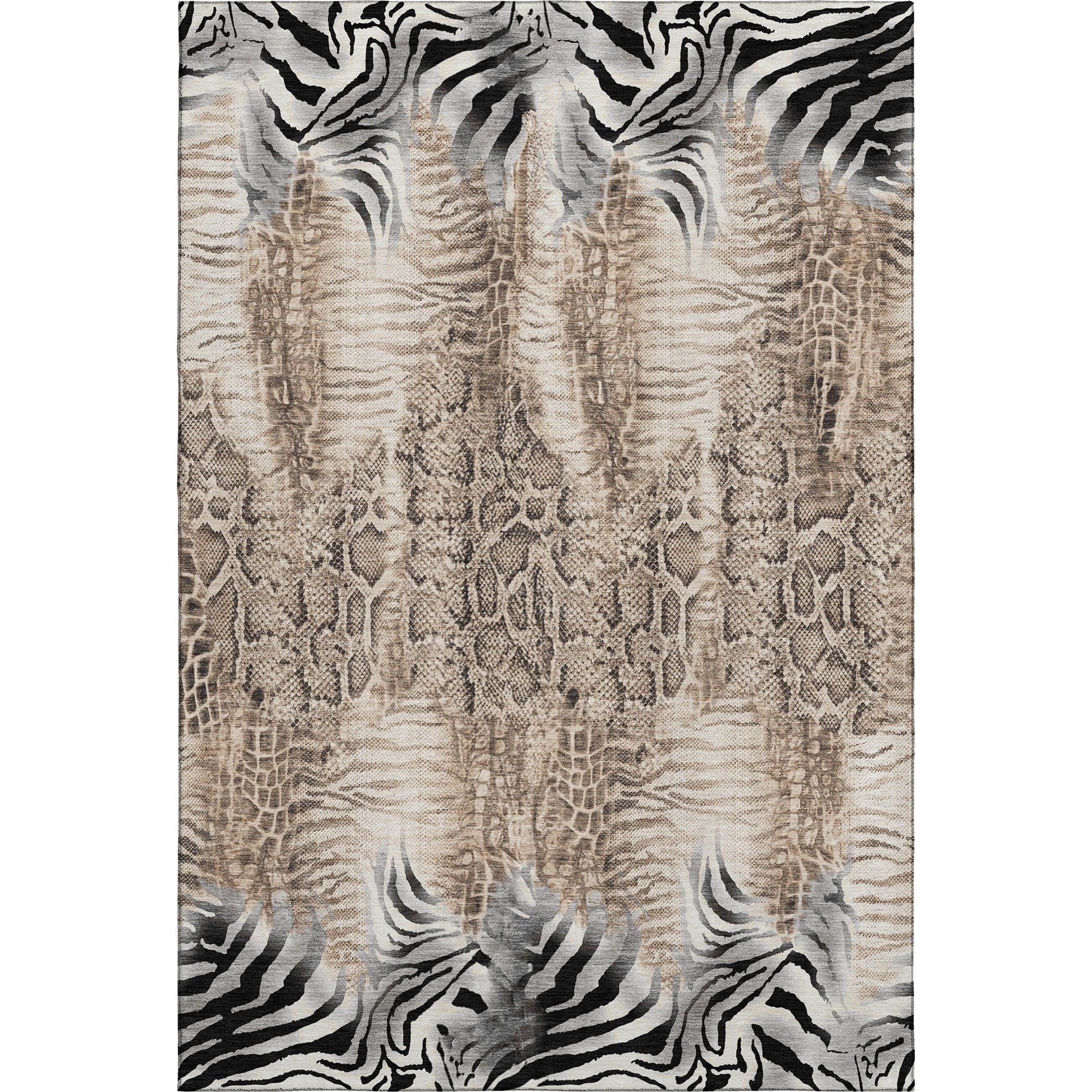 Sarajevo Machine Washable Transitional Ivory Rug 2'6" x 3'10" #shape_Rectangle