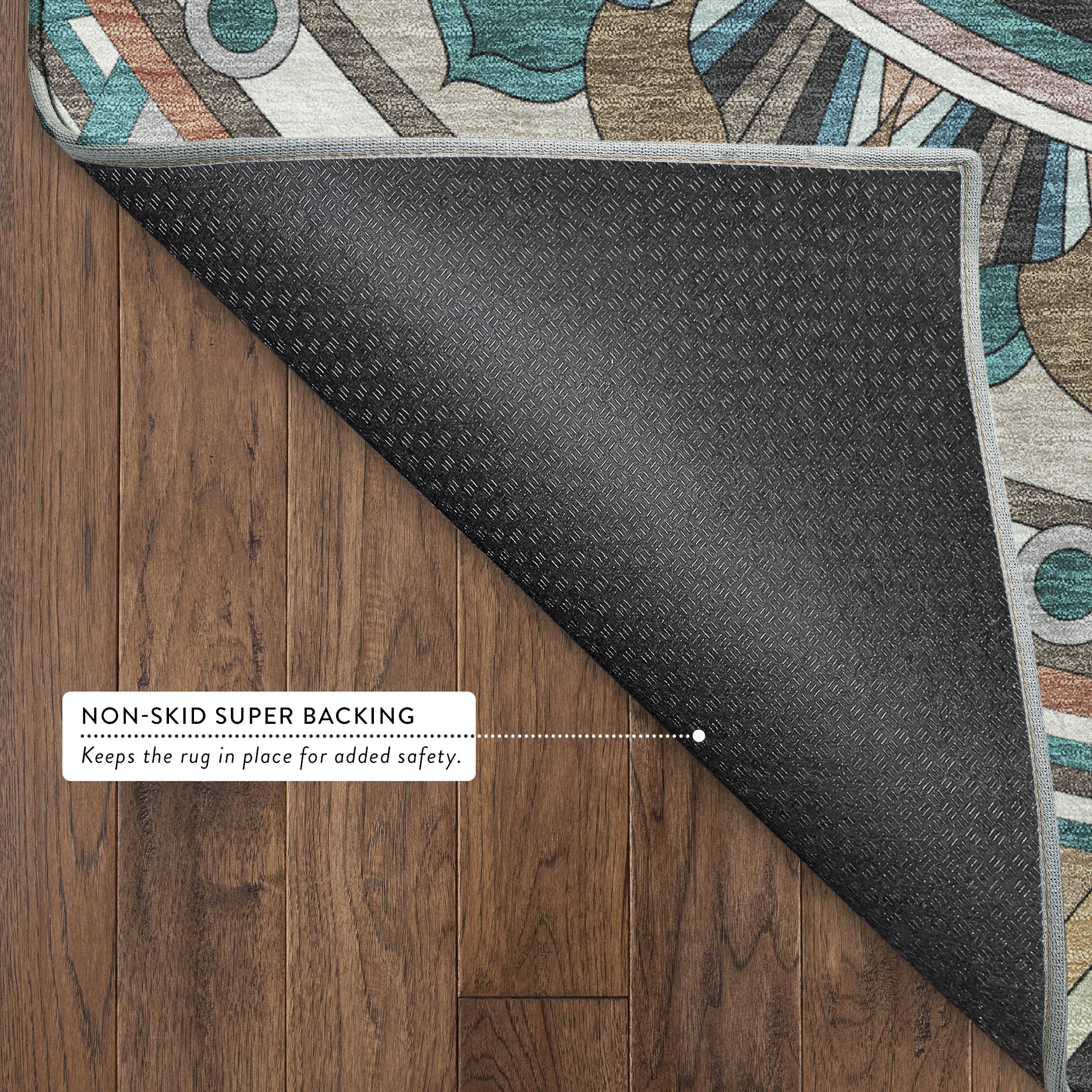 Split Machine Washable Transitional Taupe Brown Rug 1'8" x 2'6" #shape_Rectangle