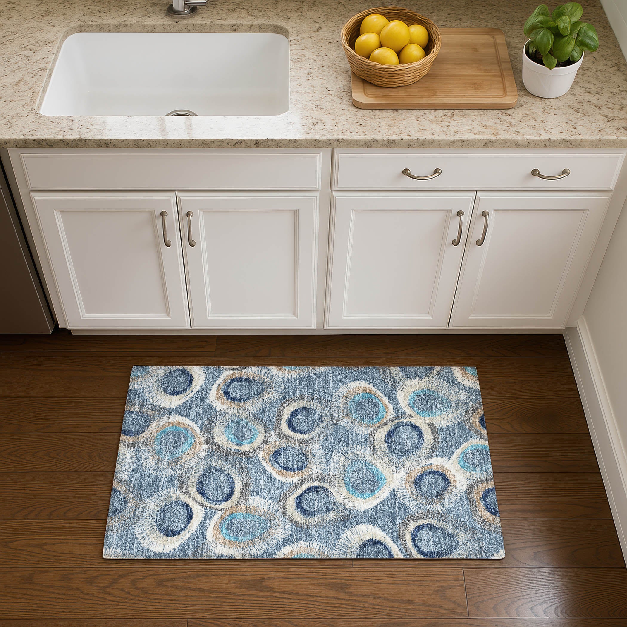 Kyoto Machine Washable Transitional Denim Blue Rug 1'8" x 2'6" #shape_Rectangle