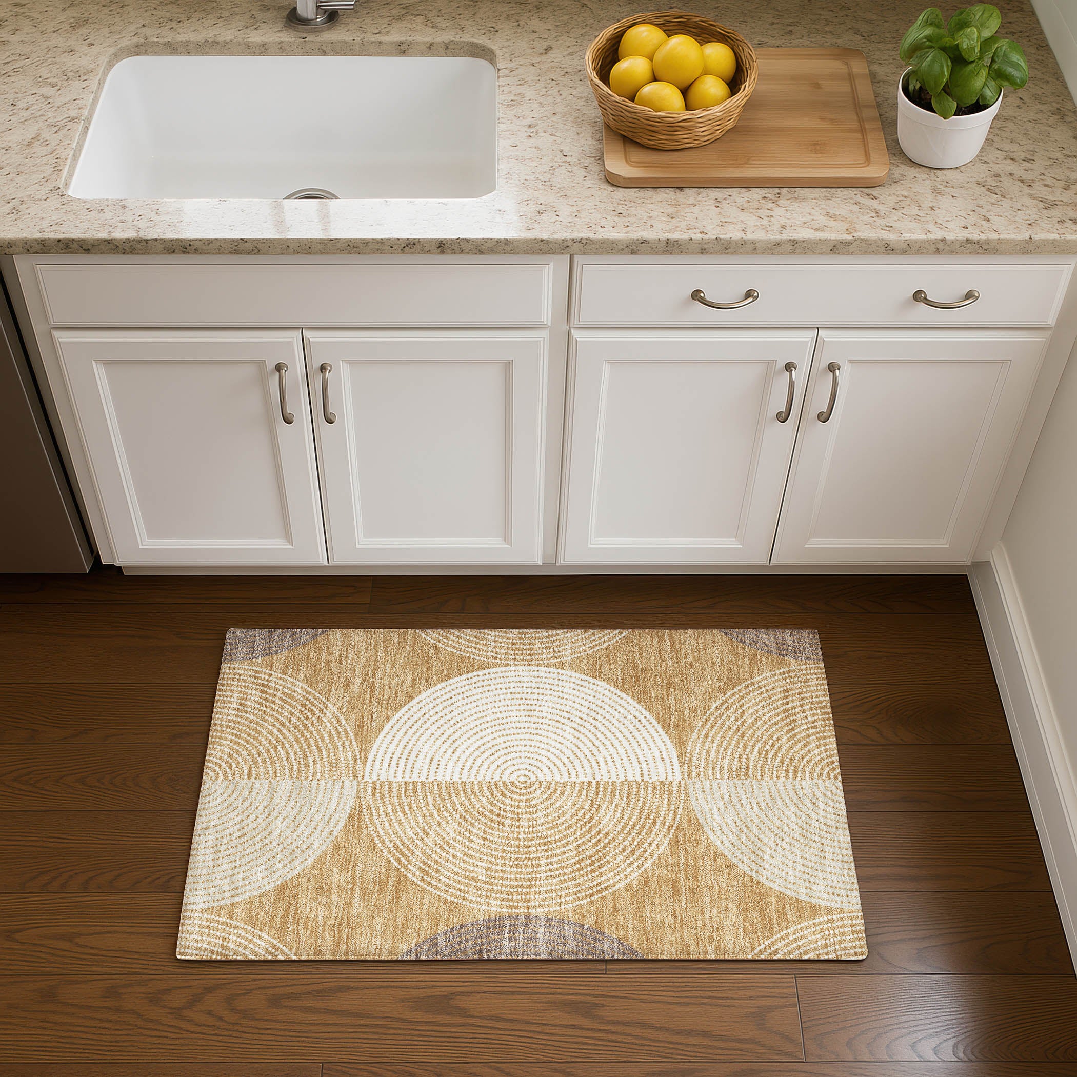 Valletta Machine Washable Transitional Gold Rug 1'8" x 2'6" #shape_Rectangle