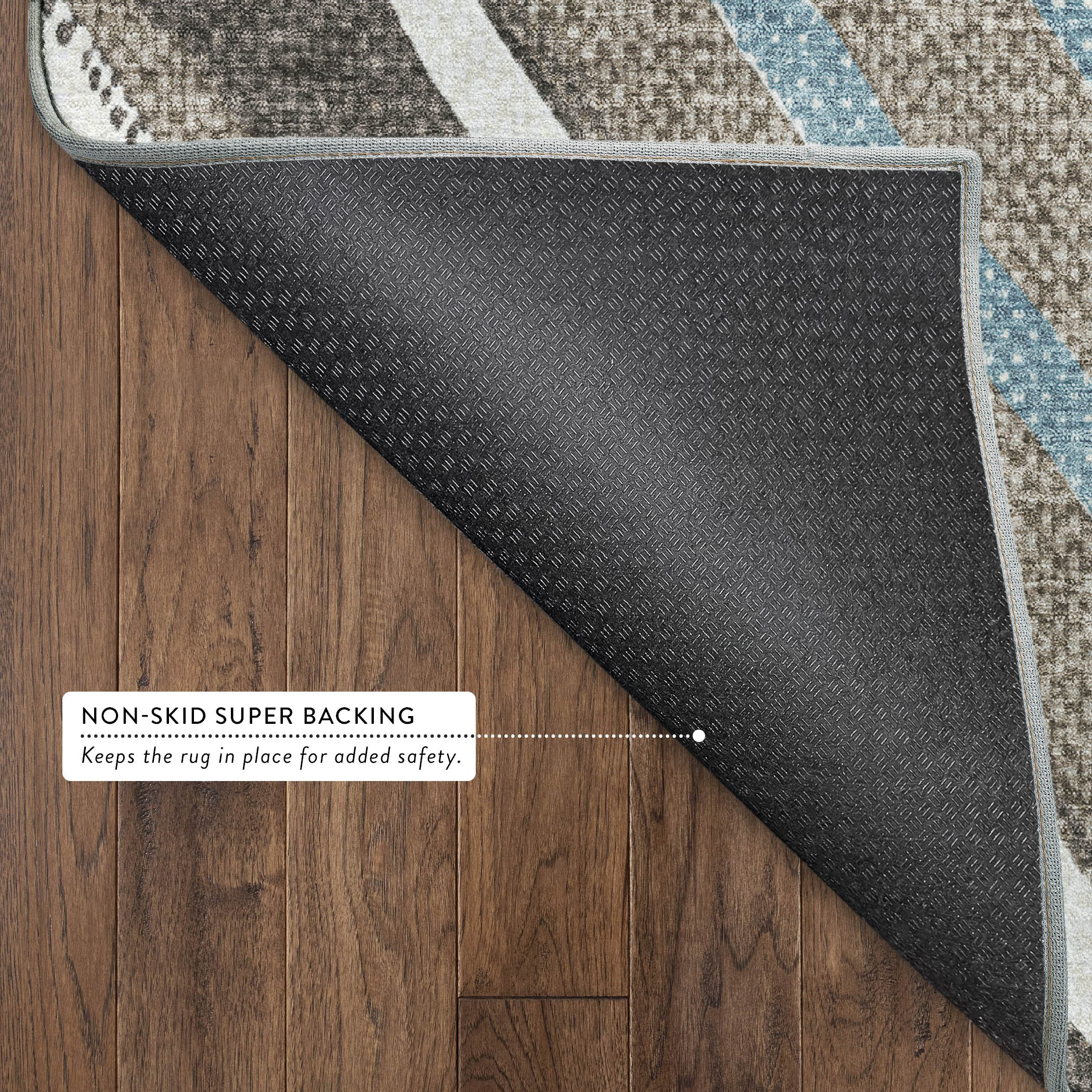 Luang Prabang Machine Washable Transitional Taupe Brown Rug 1'8" x 2'6" #shape_Rectangle