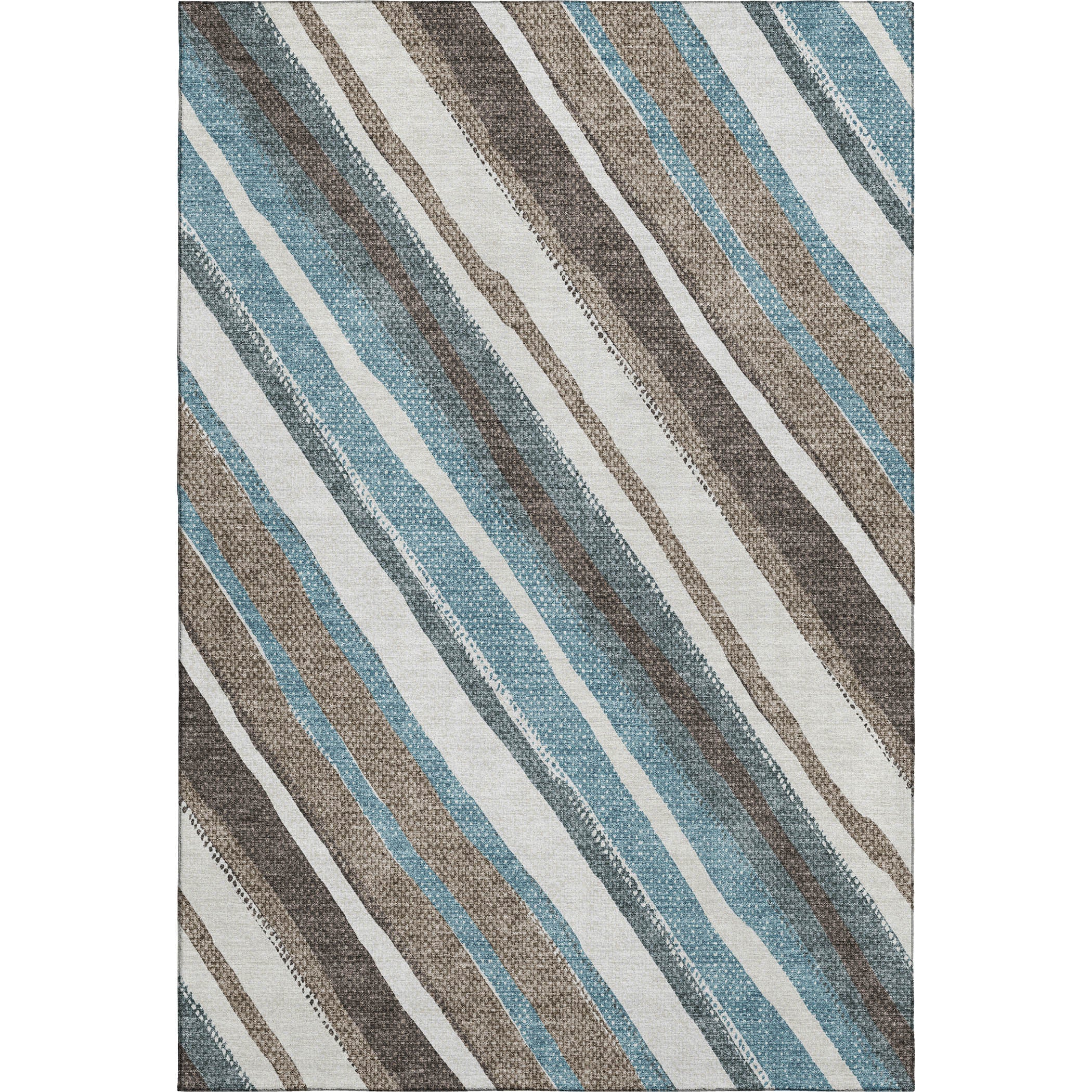 Luang Prabang Machine Washable Transitional Taupe Brown Rug 2'6" x 3'10" #shape_Rectangle