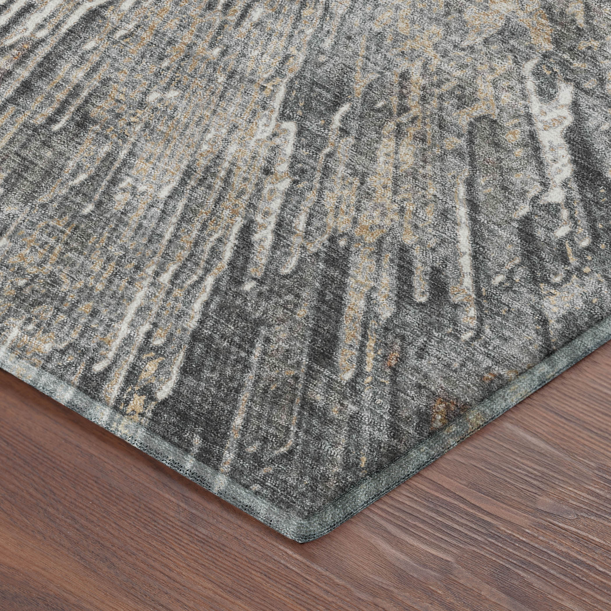 Kyoto Machine Washable Transitional Copper Orange Rug 1'8" x 2'6" #shape_Rectangle