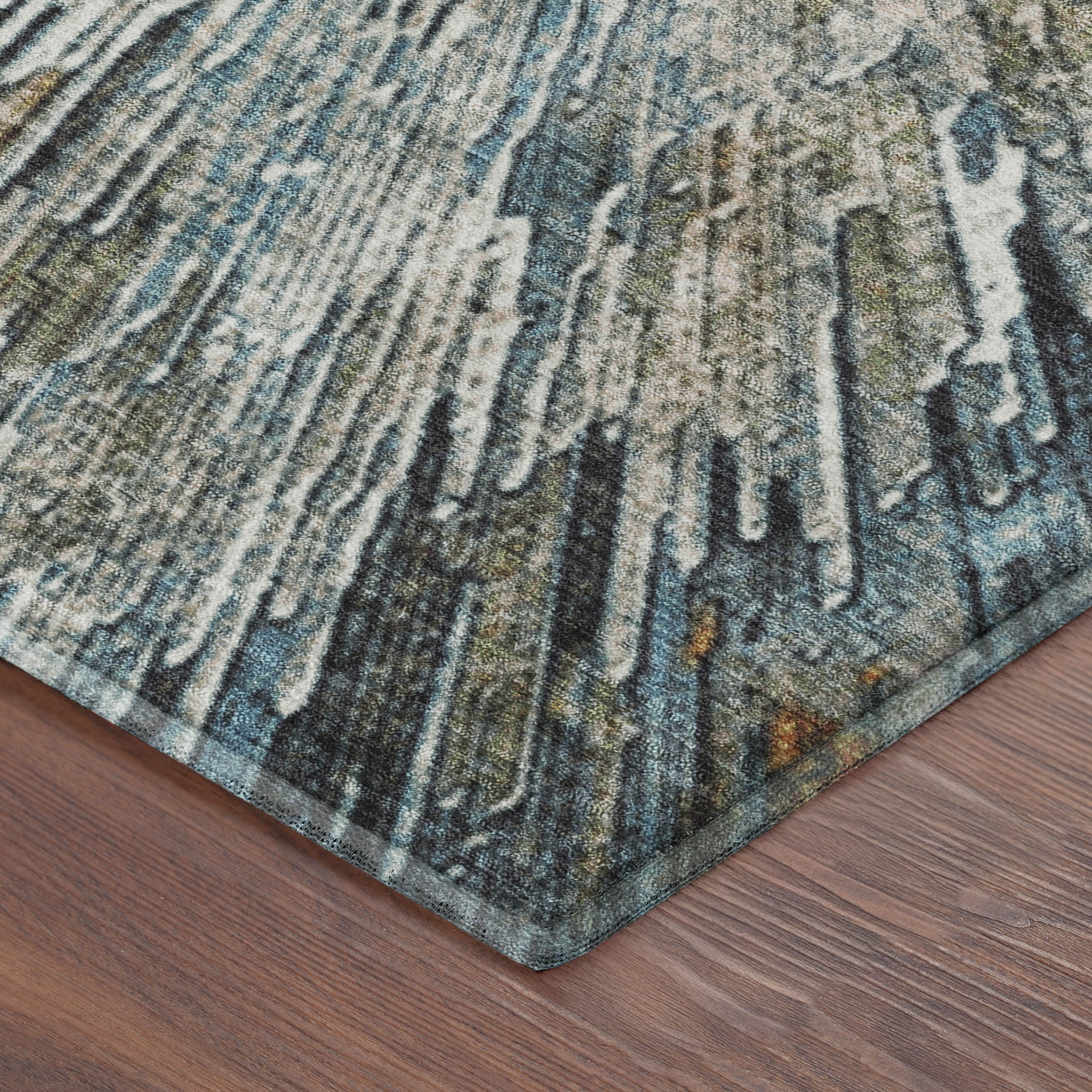 Kyoto Machine Washable Transitional Taupe Brown Rug 1'8" x 2'6" #shape_Rectangle