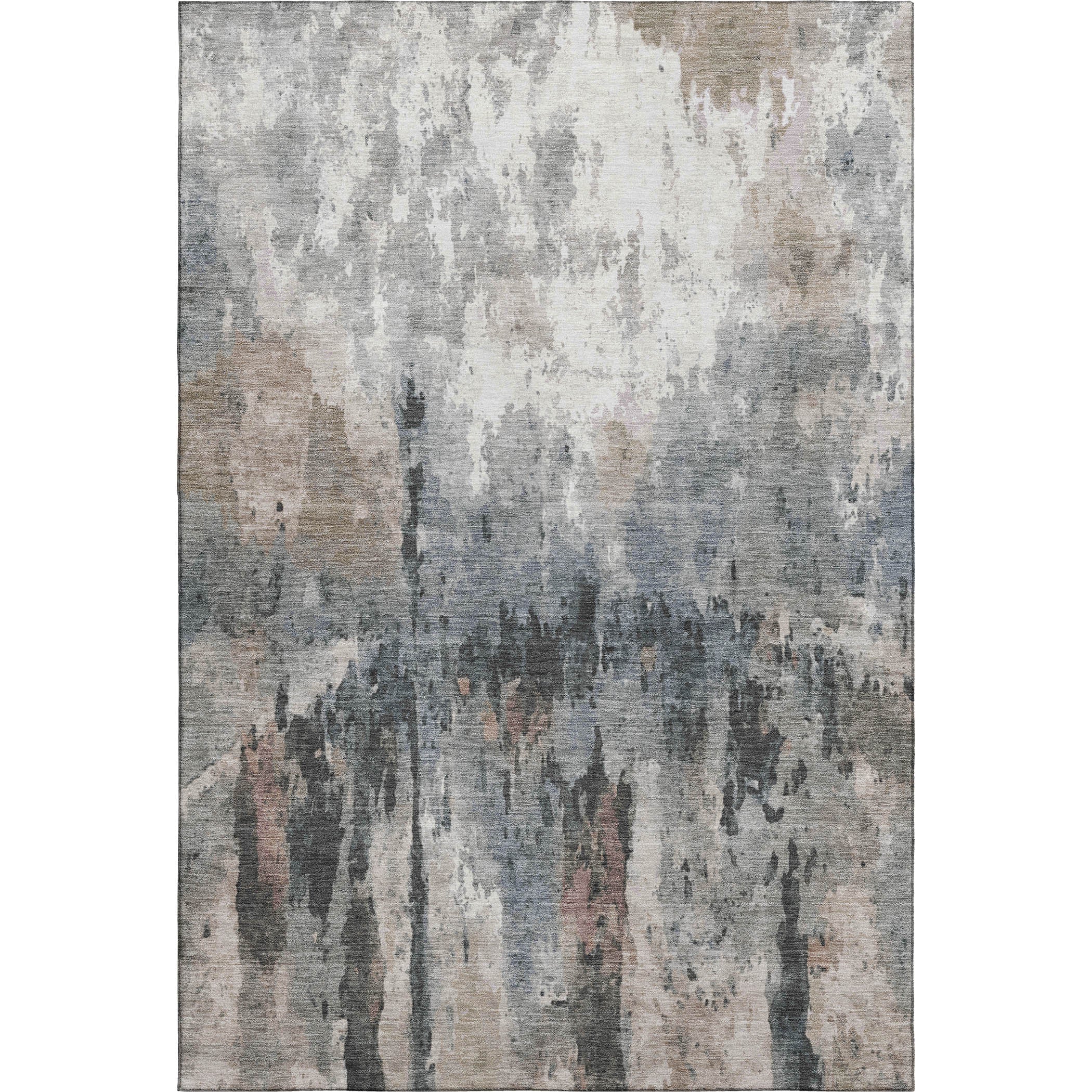 Cairo Machine Washable Transitional Beige Brown Rug 2'6" x 3'10" #shape_Rectangle