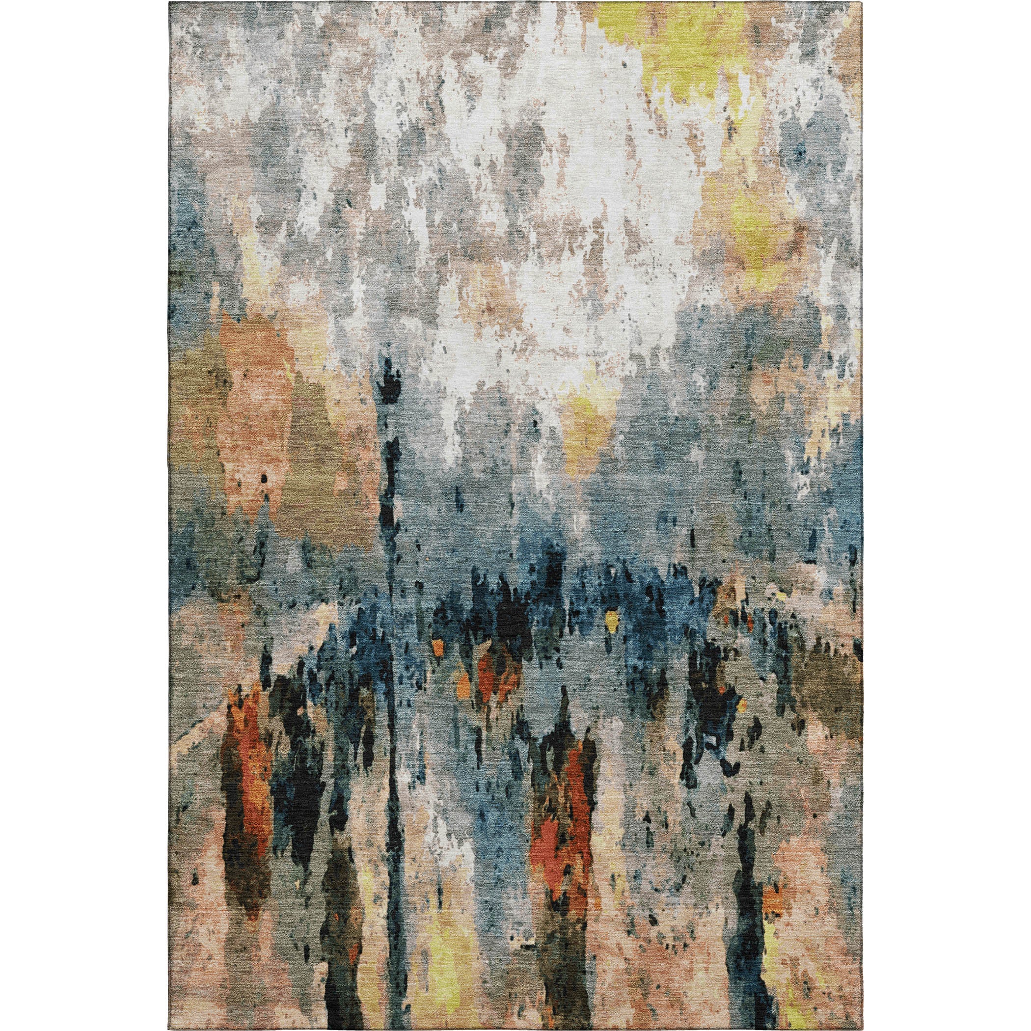 Cairo Machine Washable Transitional Ivory Rug 2'6" x 3'10" #shape_Rectangle