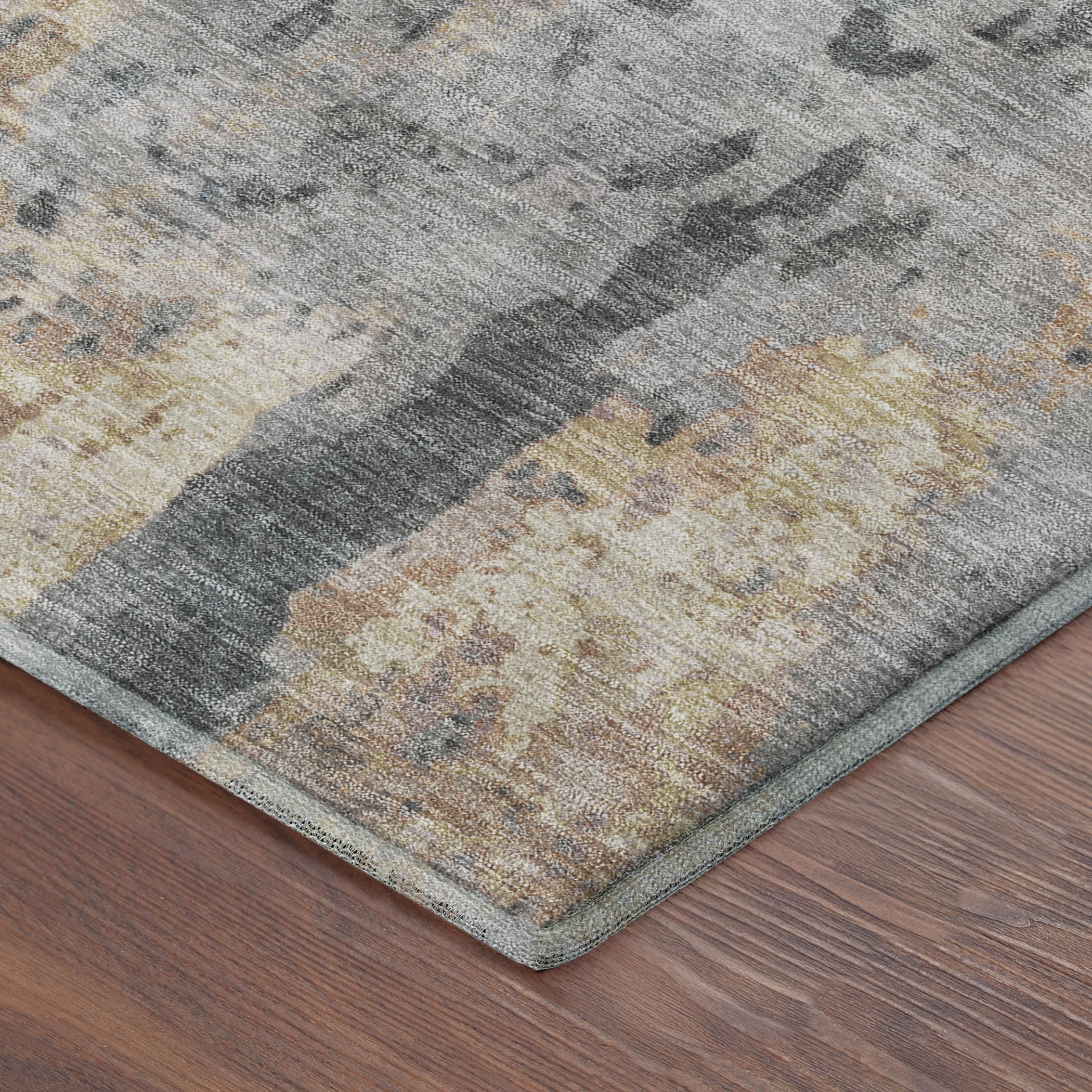 Cairo Machine Washable Transitional Rust Orange Rug 1'8" x 2'6" #shape_Rectangle