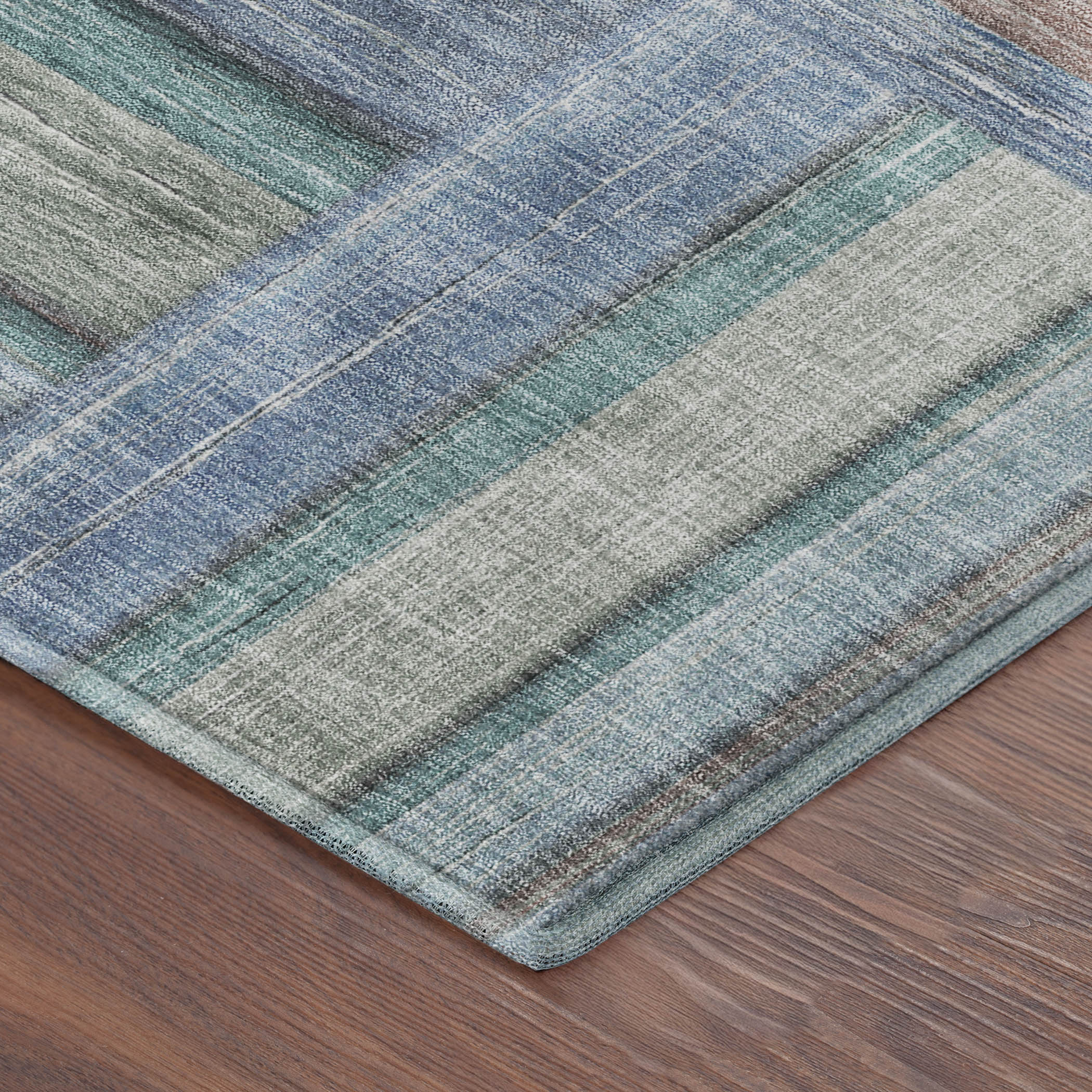 Porto Machine Washable Transitional Denim Blue Rug 1'8" x 2'6" #shape_Rectangle