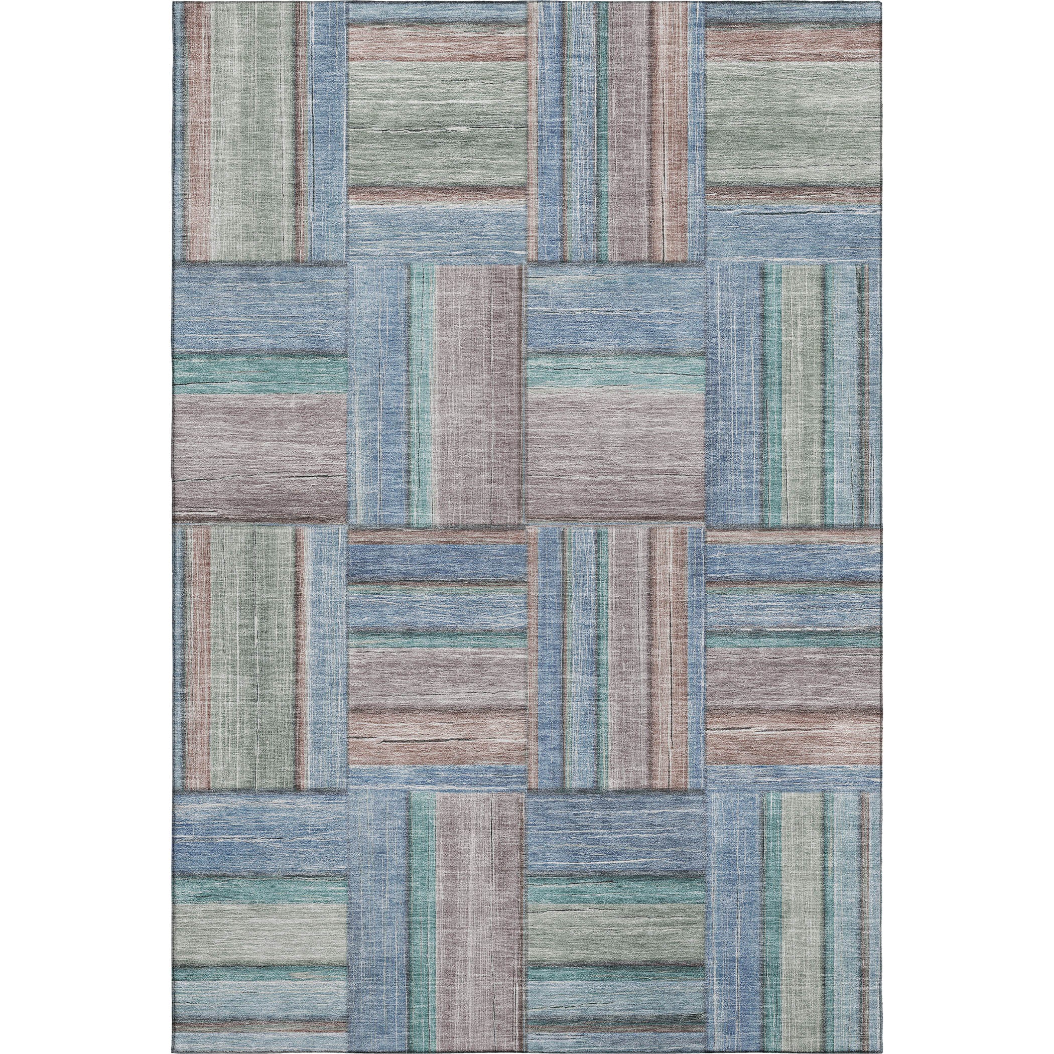 Porto Machine Washable Transitional Denim Blue Rug 2'6" x 3'10" #shape_Rectangle