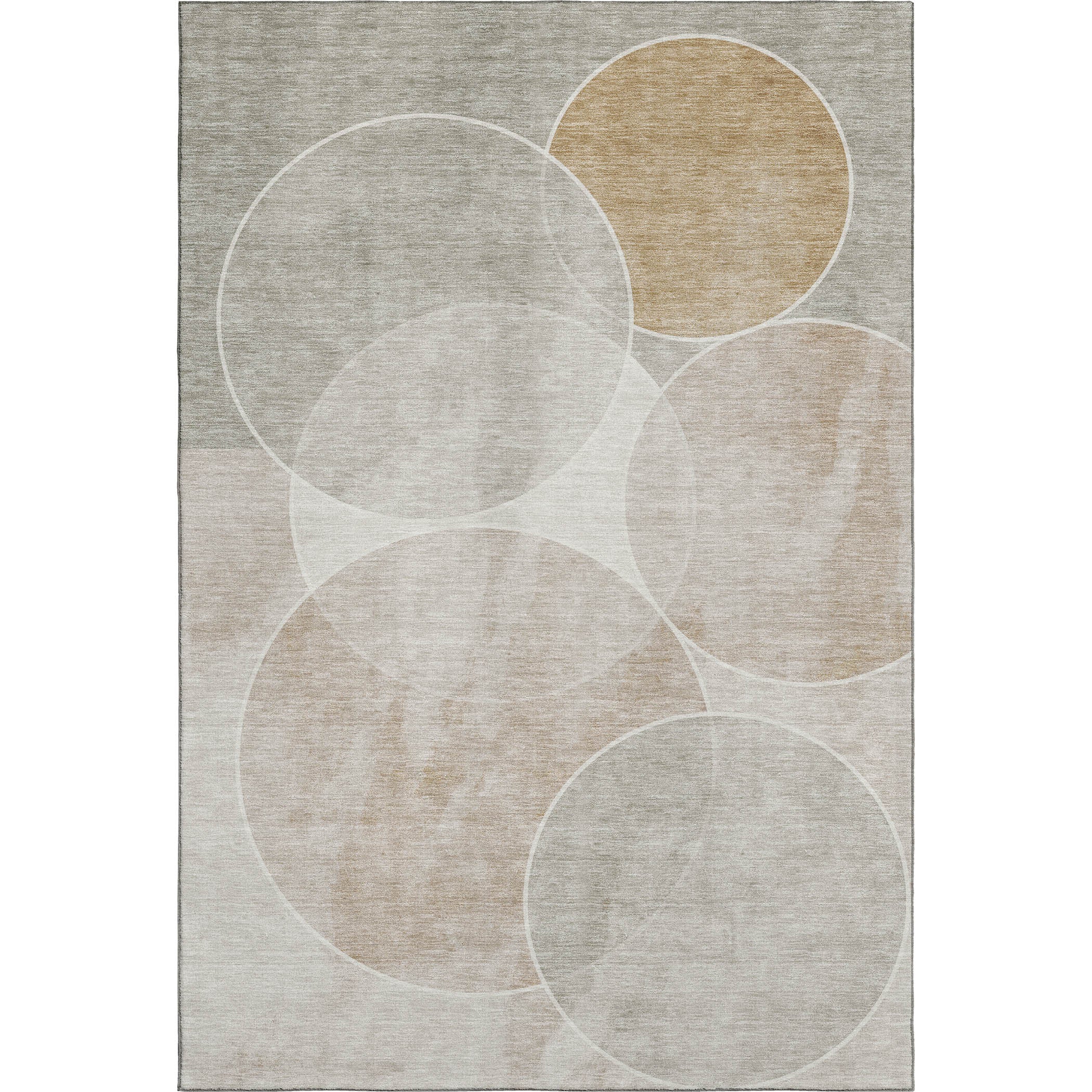 Athens Machine Washable Transitional Beige Brown Rug 2'6" x 3'10" #shape_Rectangle