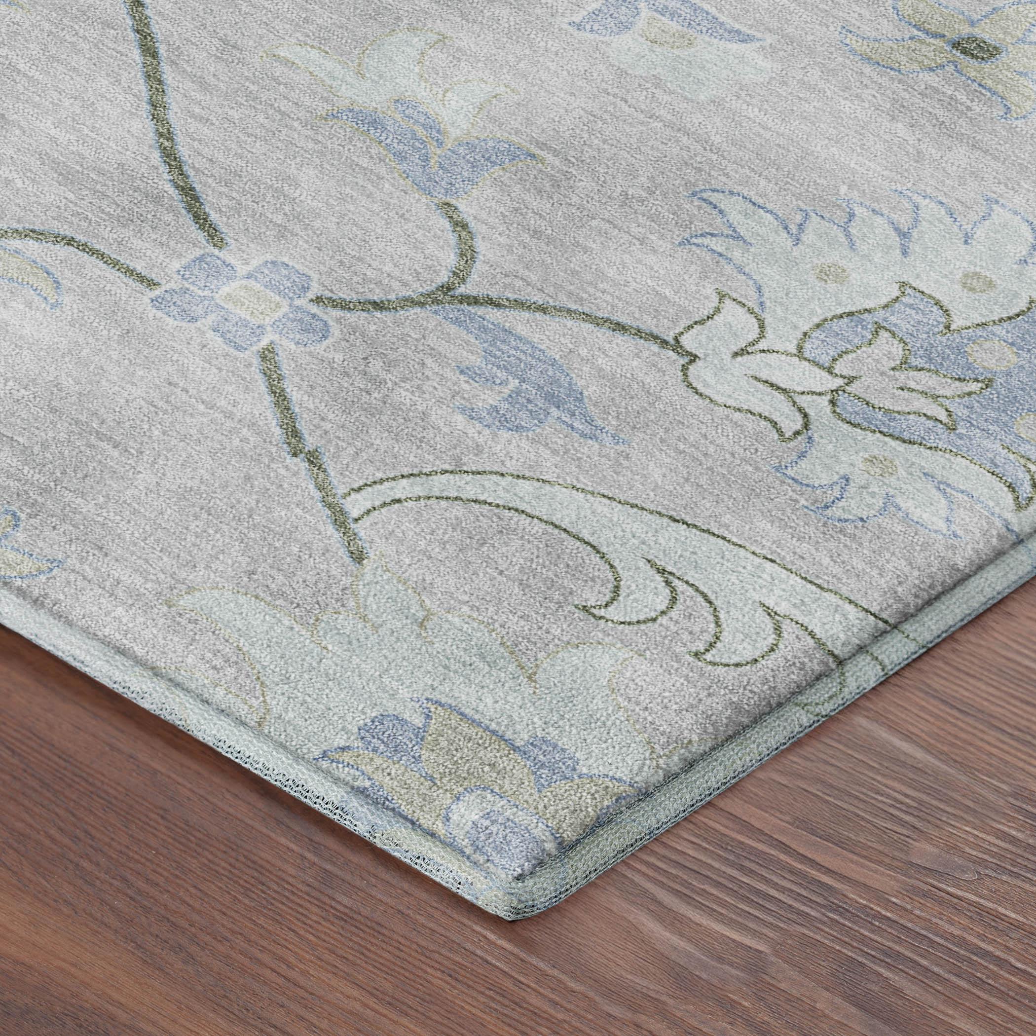 Cusco Machine Washable Traditional Pearl Ivory Rug 1'8" x 2'6" #shape_Rectangle