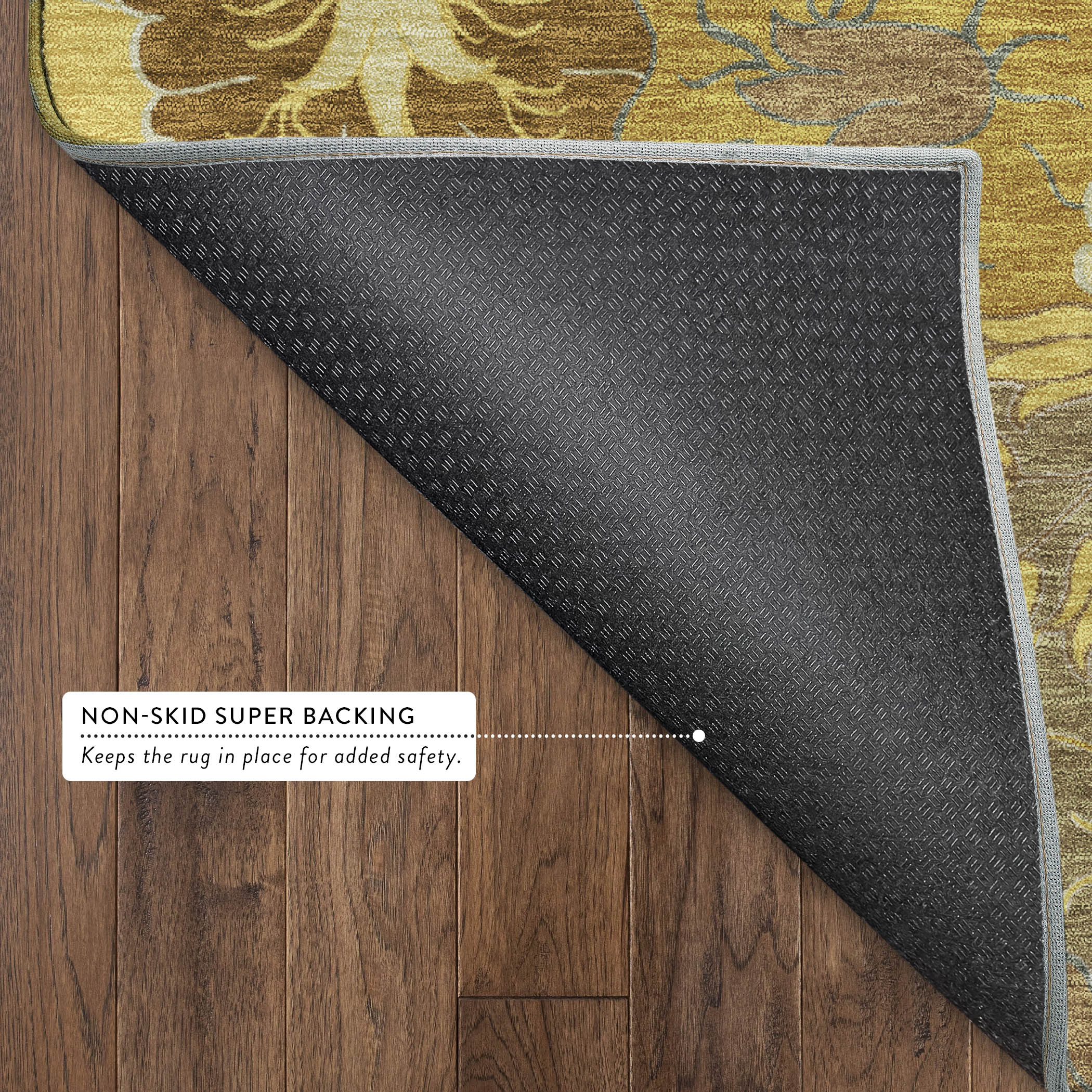 Istanbul Machine Washable Transitional Mocha Brown Rug 1'8" x 2'6" #shape_Rectangle