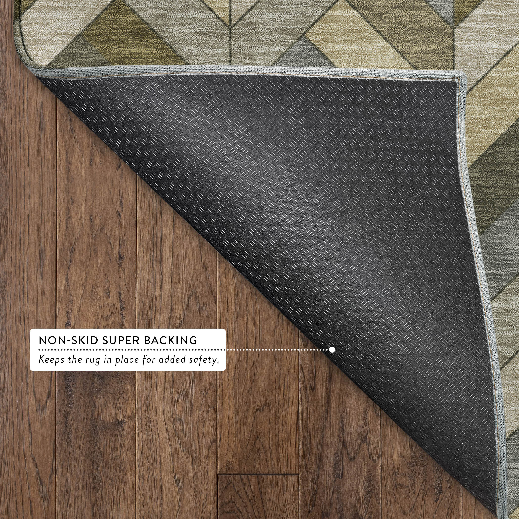 Cairo Machine Washable Transitional Brown Rug 1'8" x 2'6" #shape_Rectangle