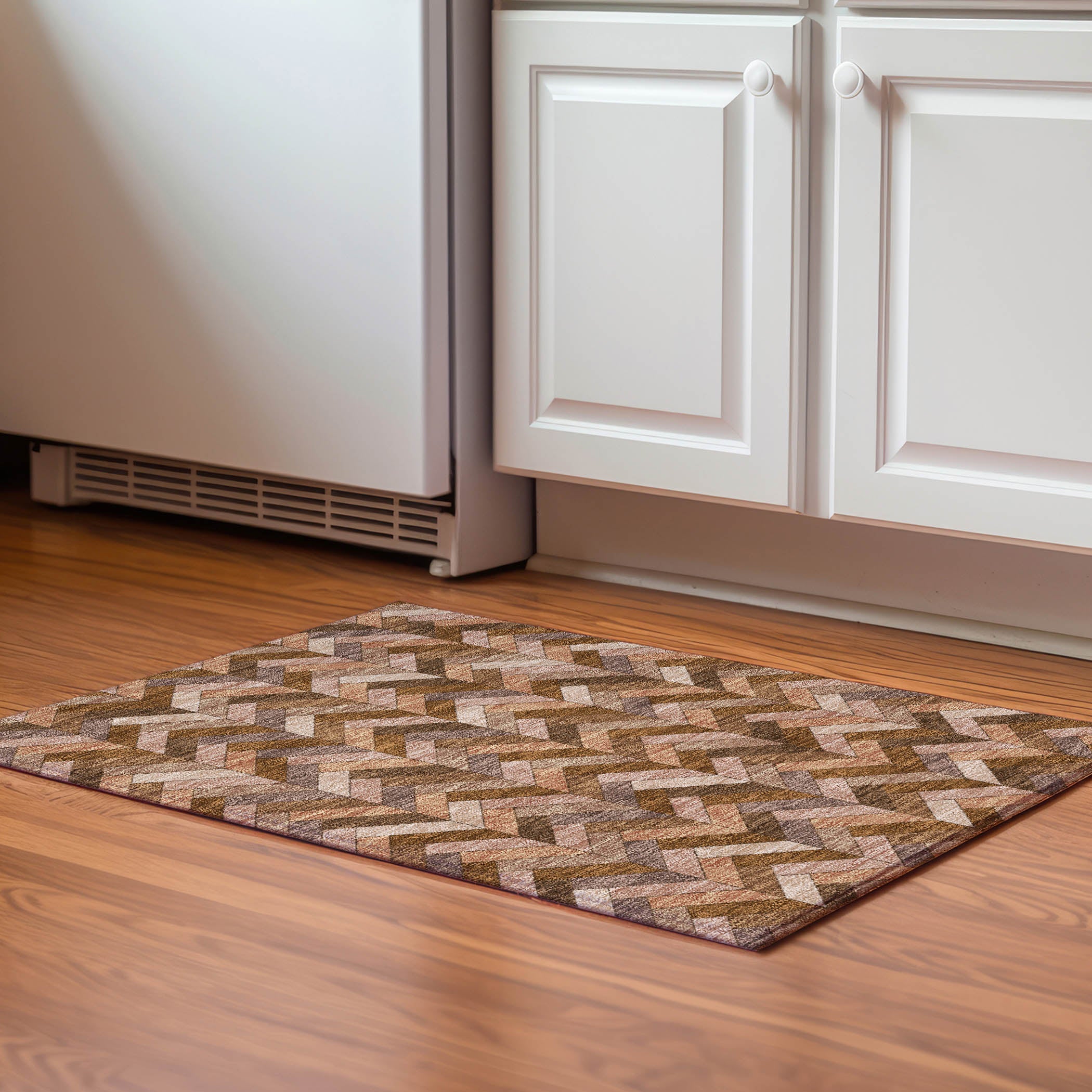 Cairo Machine Washable Transitional Copper Orange Rug 1'8" x 2'6" #shape_Rectangle