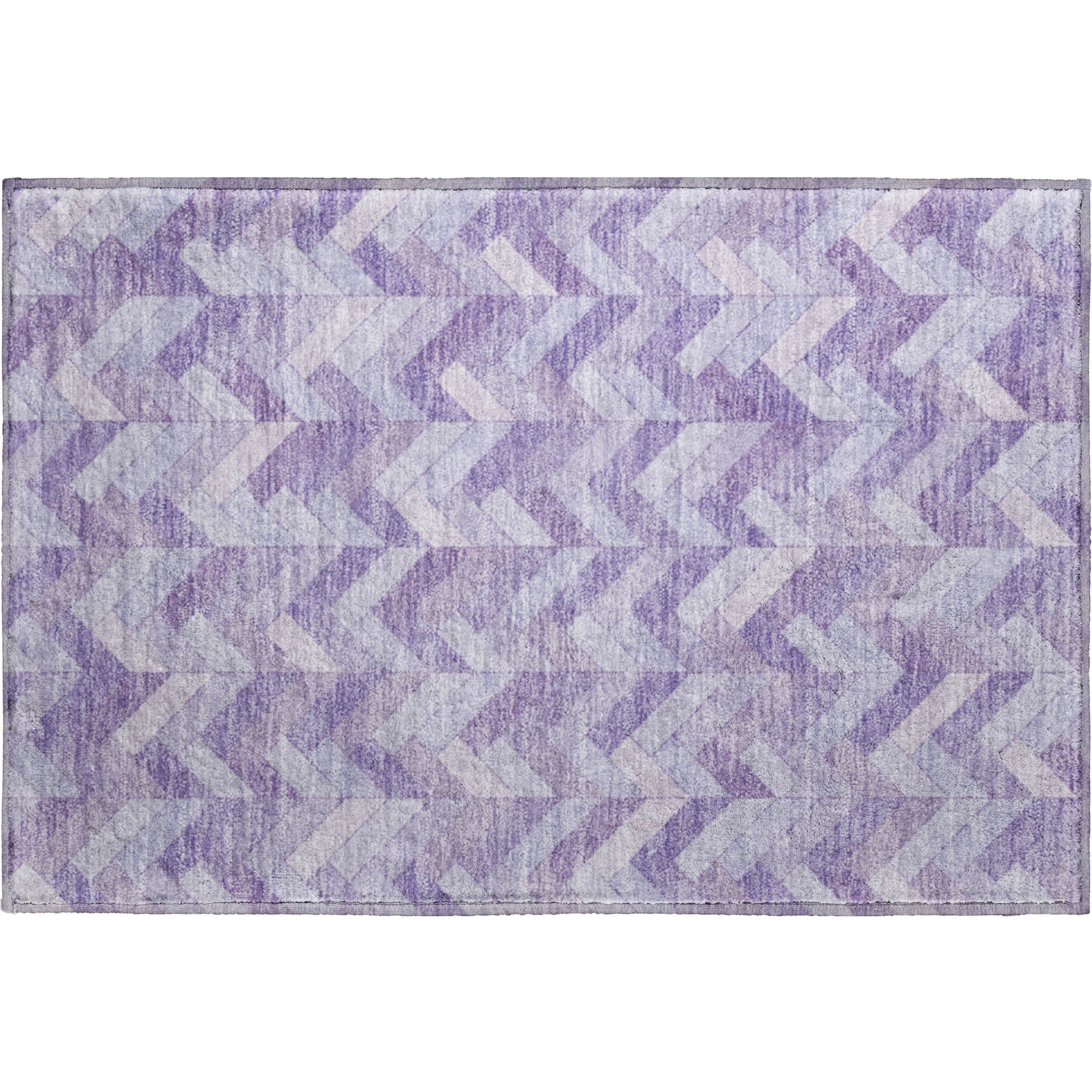 Bangkok Machine Washable Transitional Plum Purple Rug 1'8" x 2'6" #shape_Rectangle