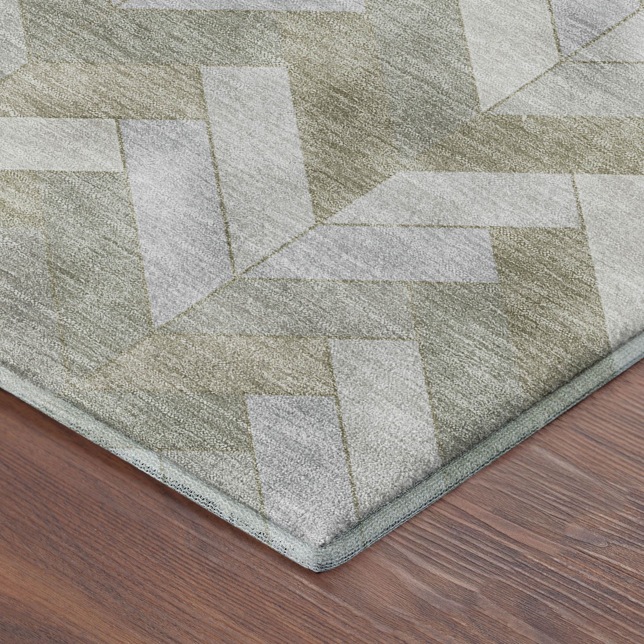 Bangkok Machine Washable Transitional Taupe Brown Rug 1'8" x 2'6" #shape_Rectangle
