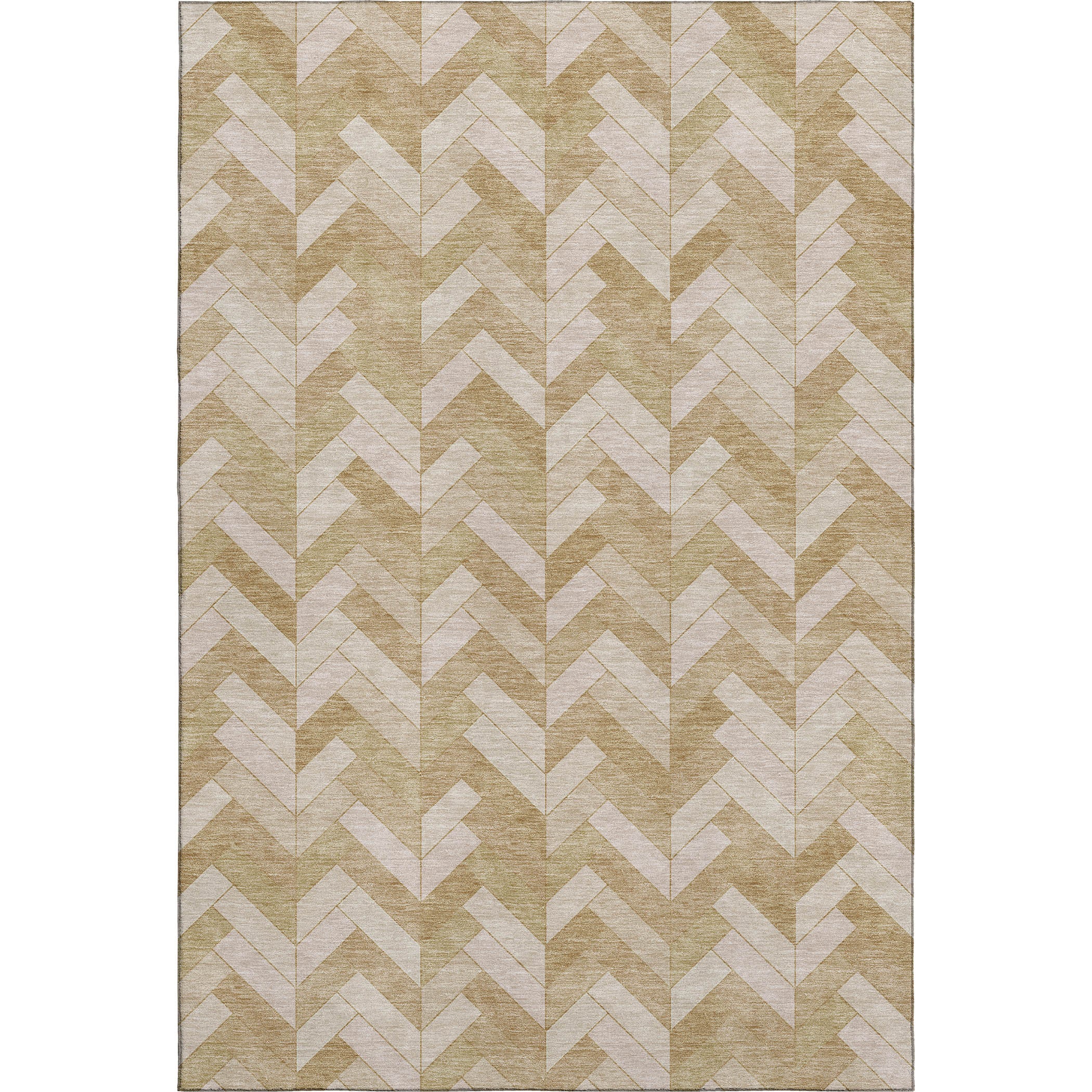 Bangkok Machine Washable Transitional Wheat Gold Rug 3' x 5' #shape_Rectangle