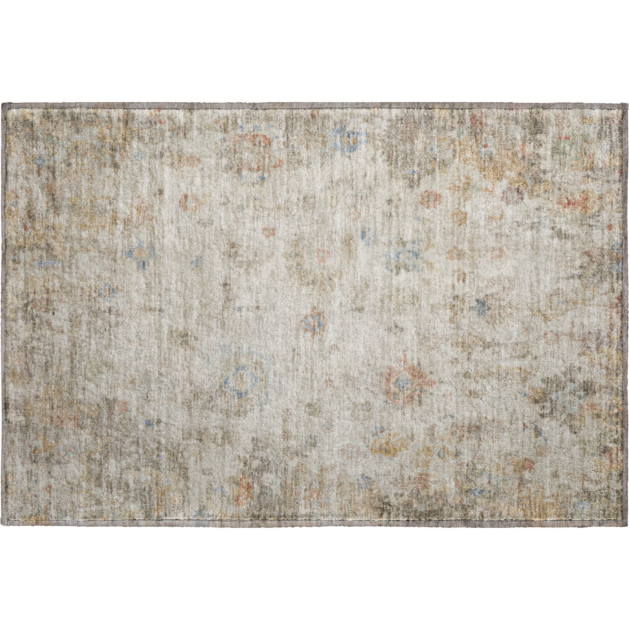 Sintra Machine Washable Traditional Ivory Rug 1'8" x 2'6" #shape_Rectangle