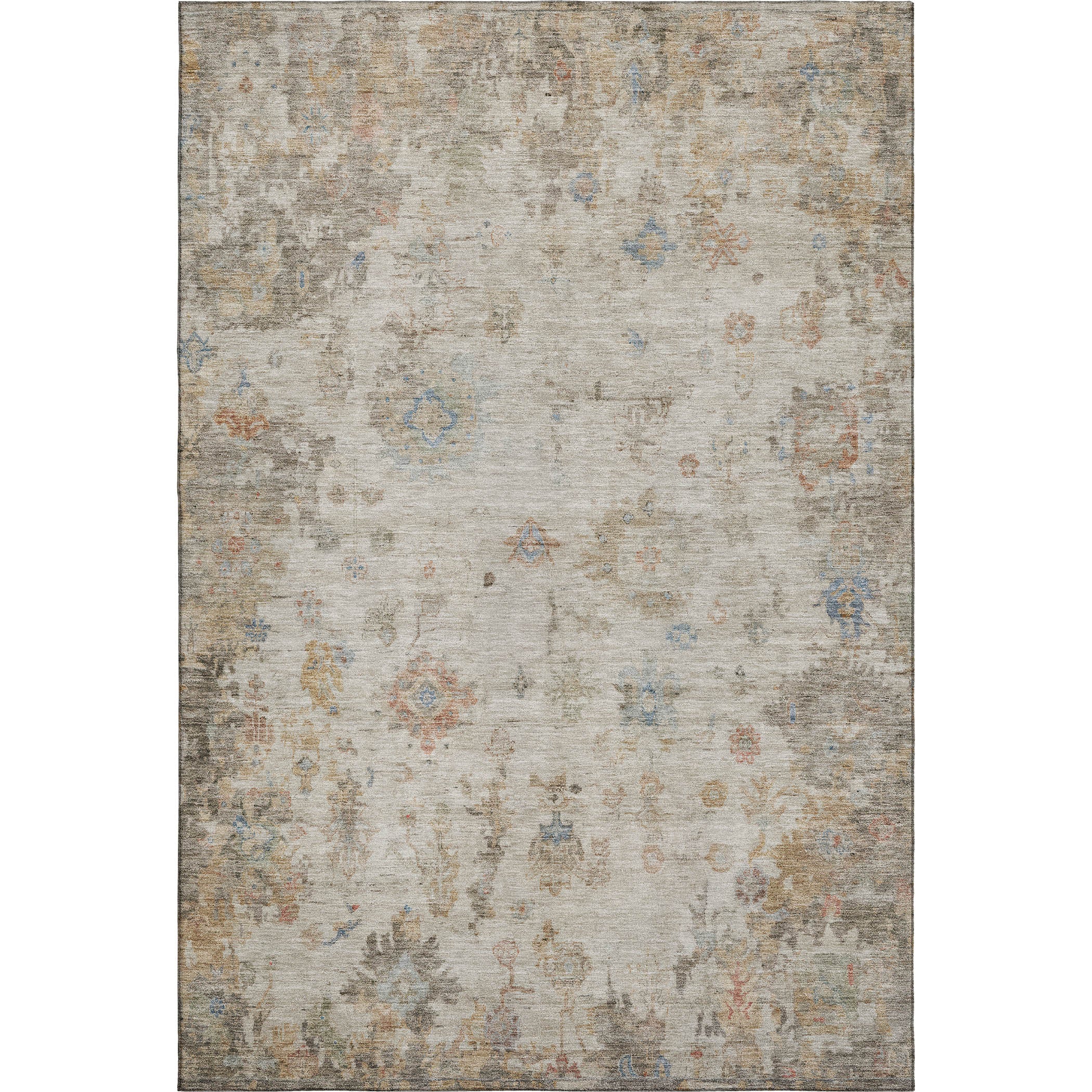Sintra Machine Washable Traditional Ivory Rug 3' x 5' #shape_Rectangle
