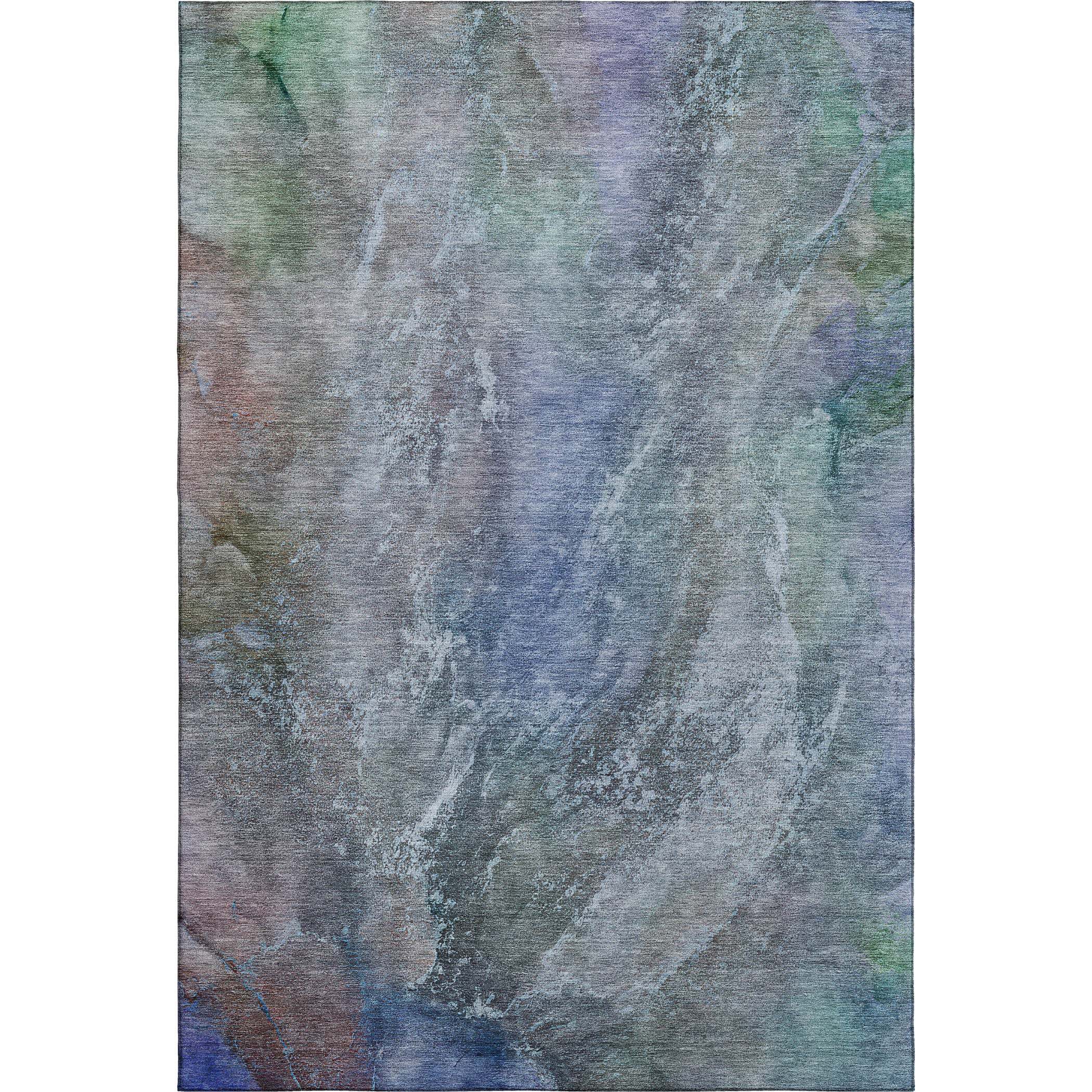 Sintra Machine Washable Transitional Blue Rug 3' x 5' #shape_Rectangle