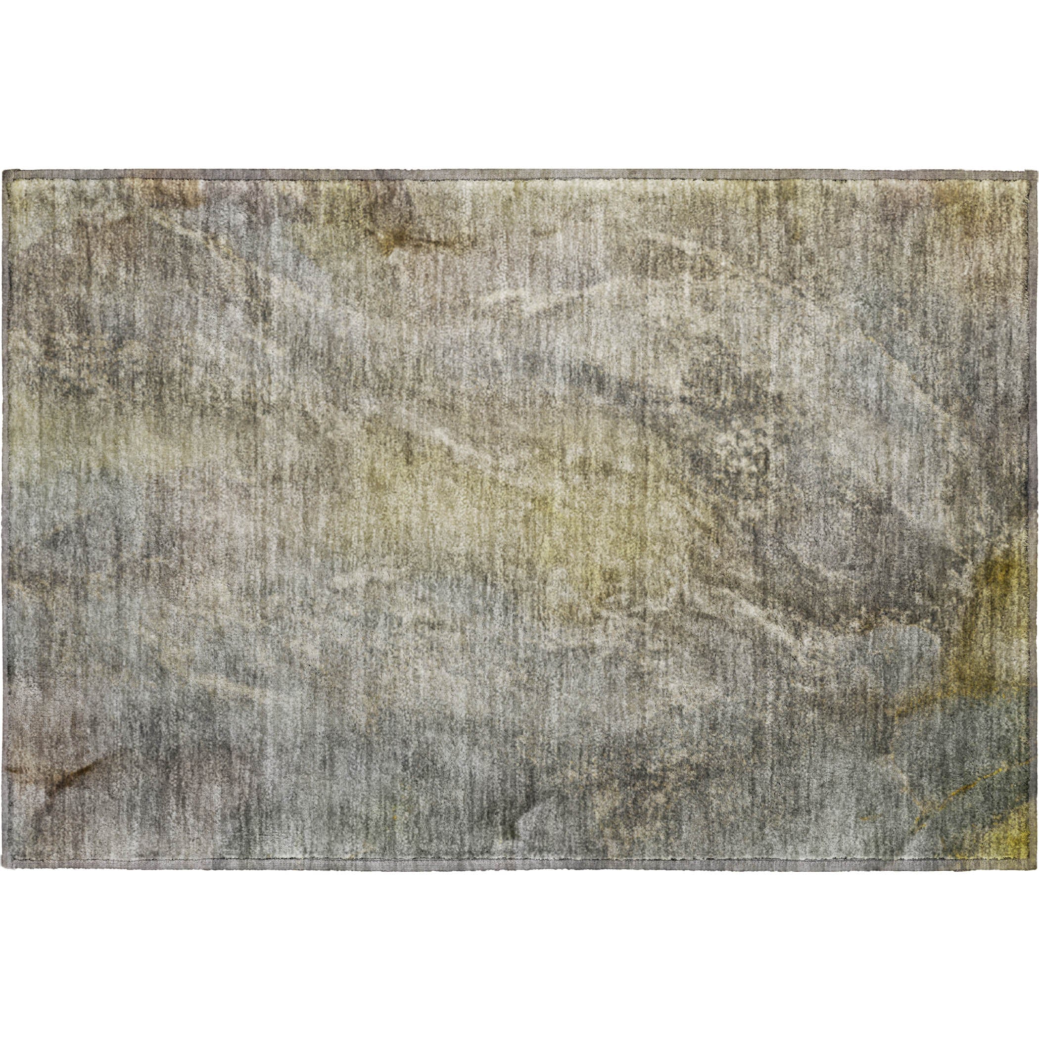Sintra Machine Washable Transitional Pewter Gray Rug 1'8" x 2'6" #shape_Rectangle